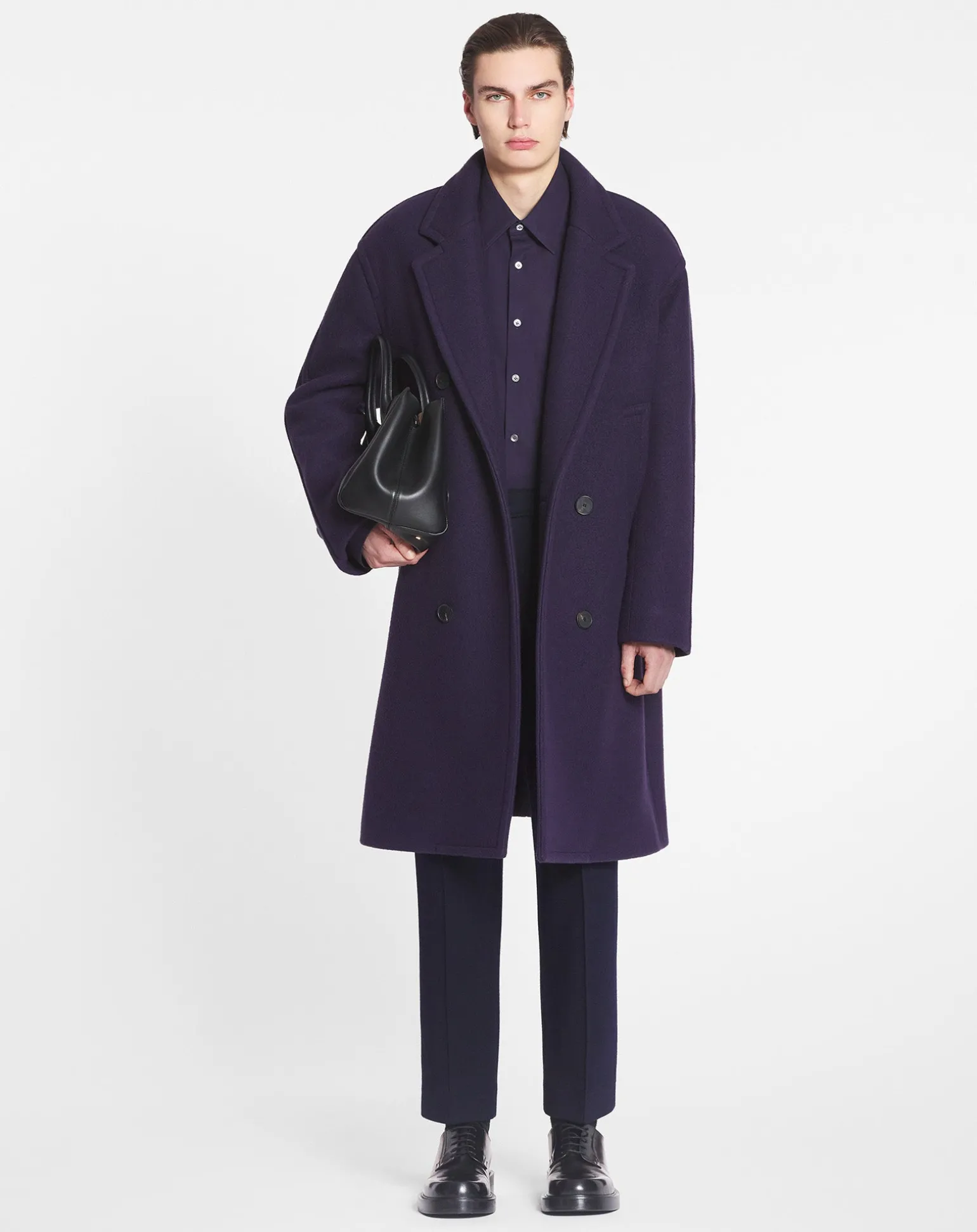 Lanvin Oversized double-breasted coat Japaneseink Cheap