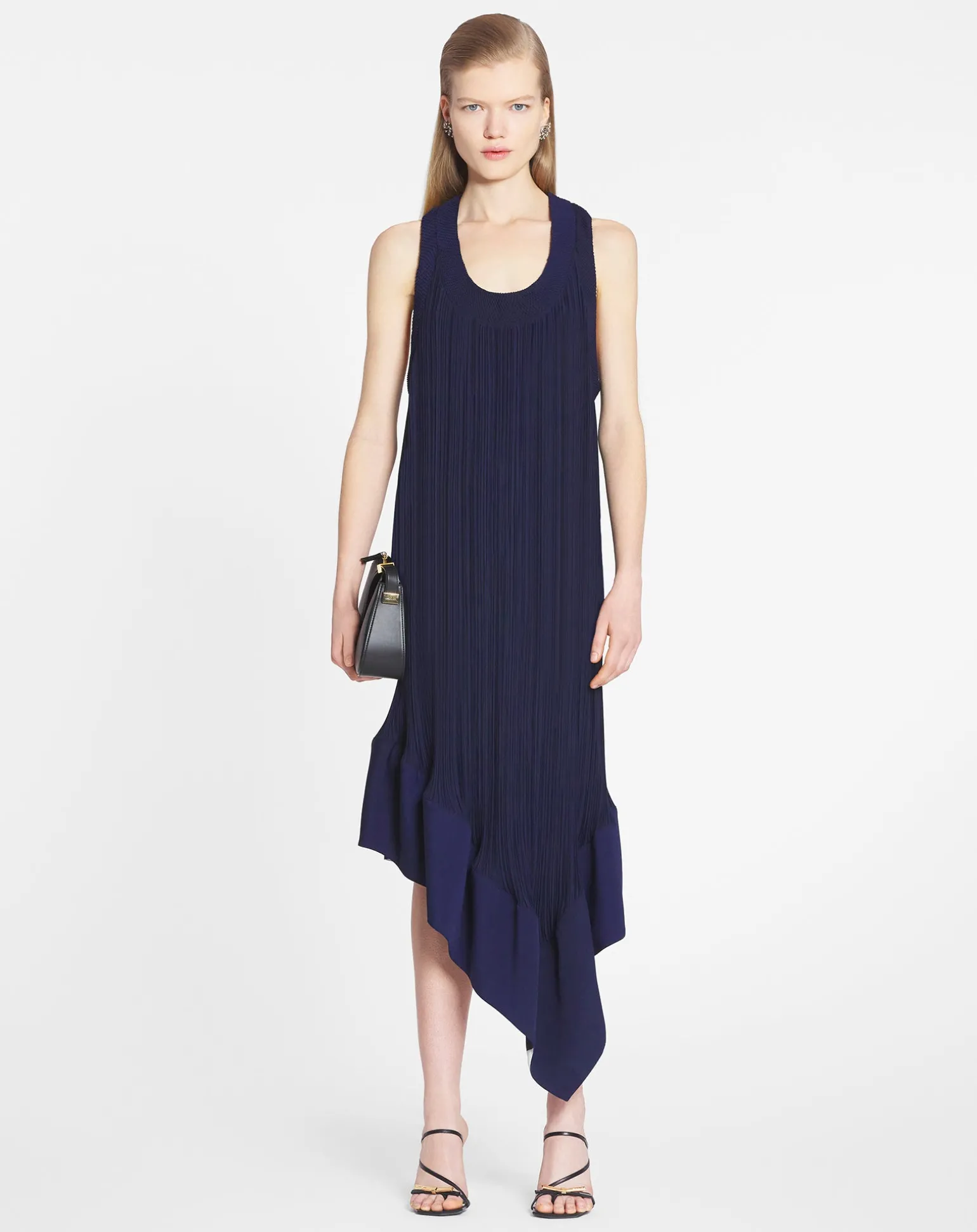 Lanvin Pleated midi dress Japaneseink Best Sale