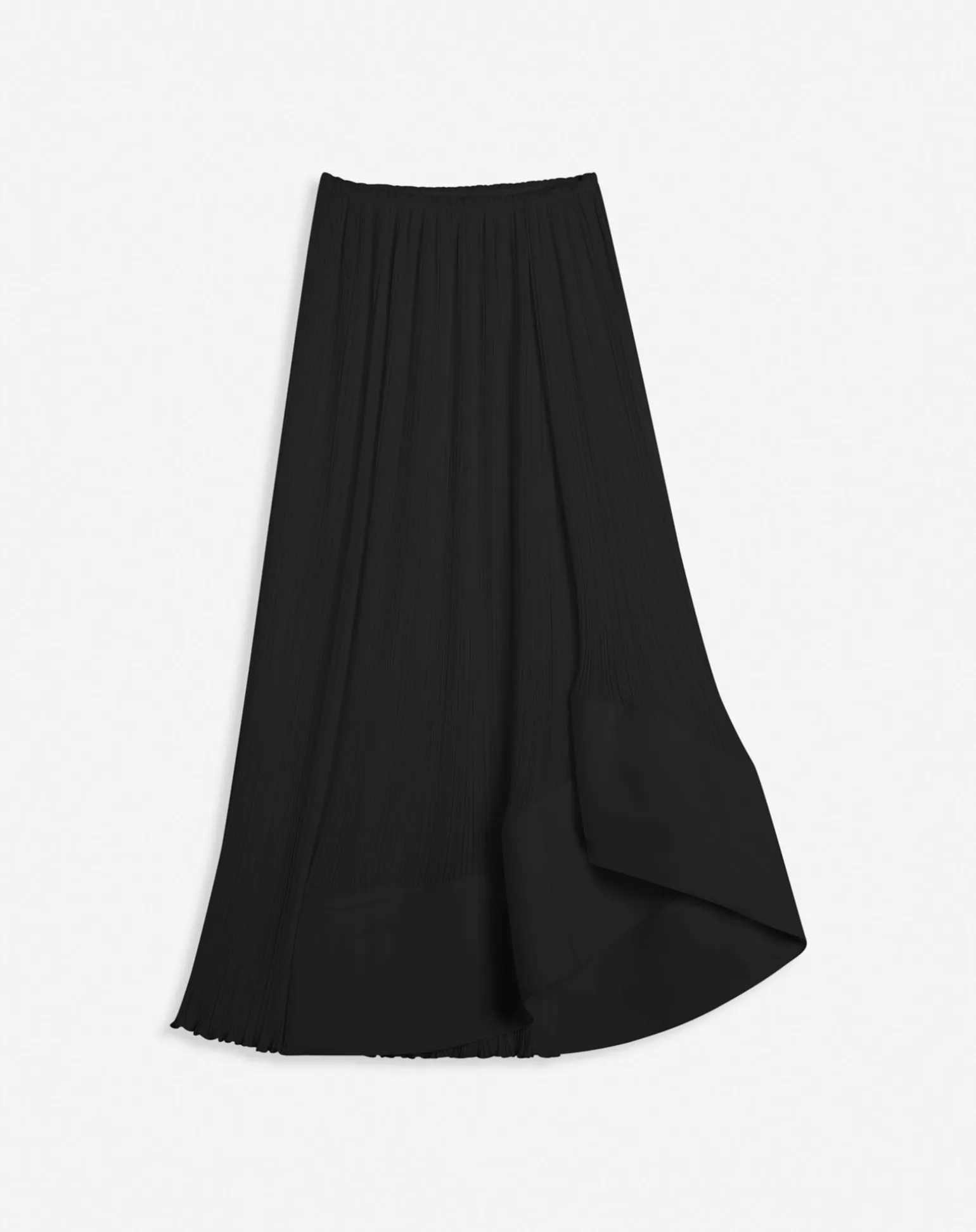 Lanvin Pleated midi skirt Black New