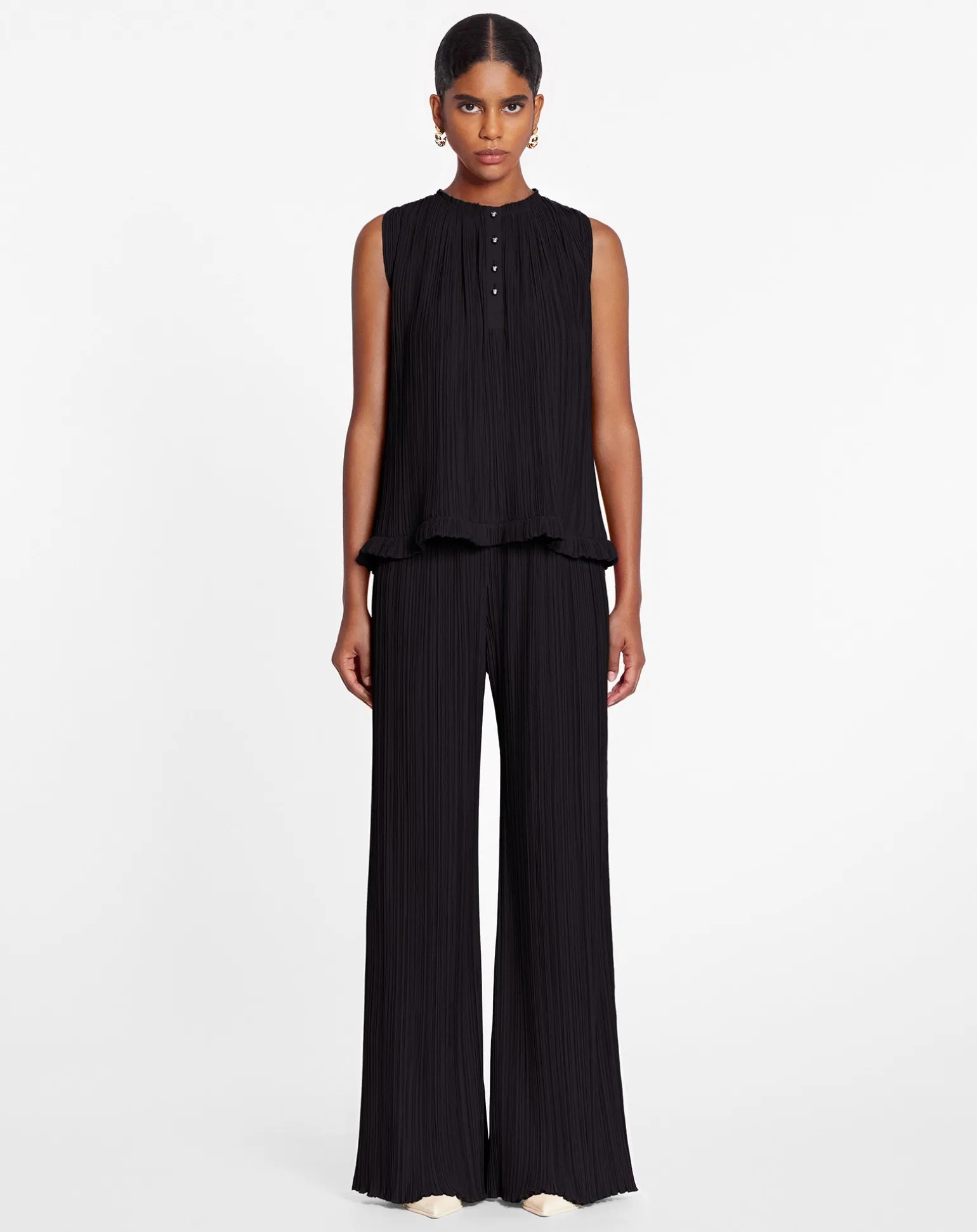 Lanvin Pleated pants Black Cheap