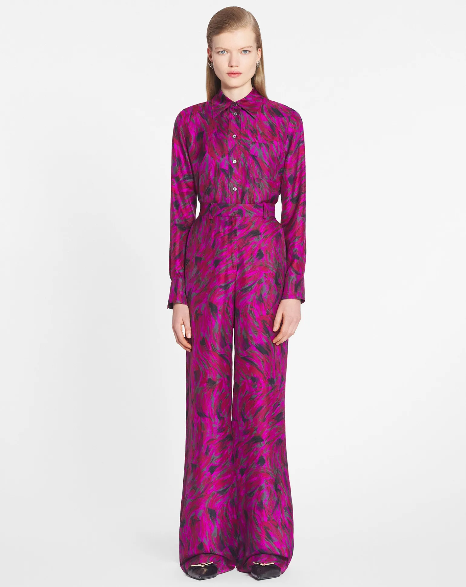 Lanvin Printed shirt Fuchsia Clearance