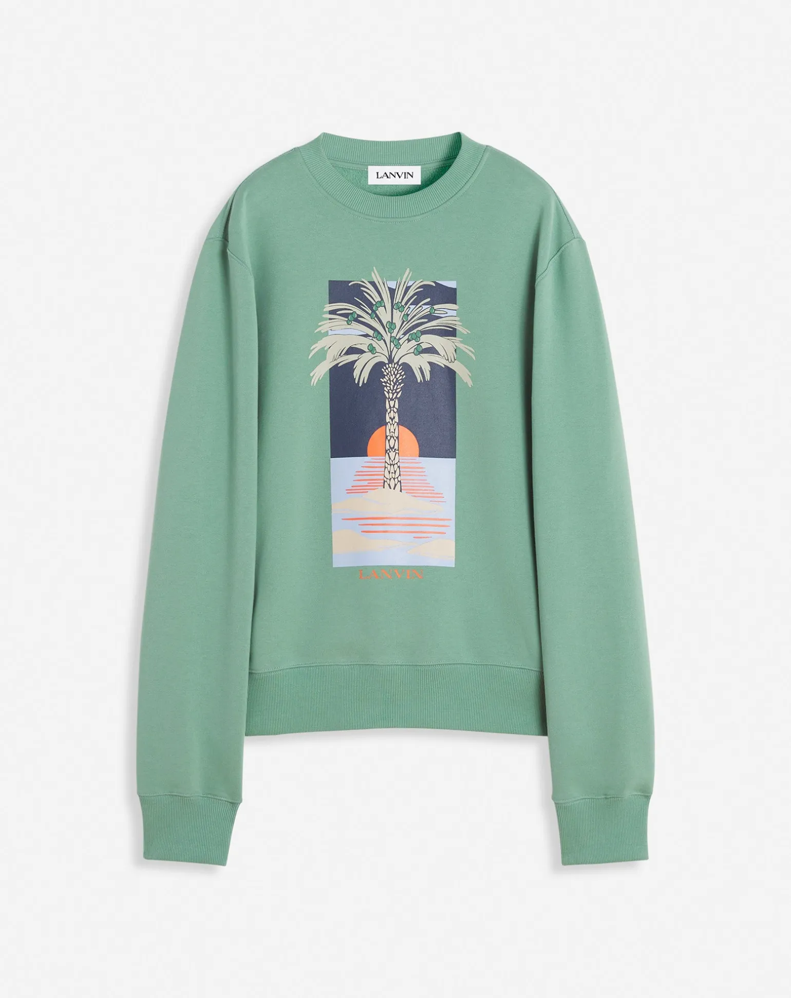 Lanvin Printed sweatshirt Vertdegris Best