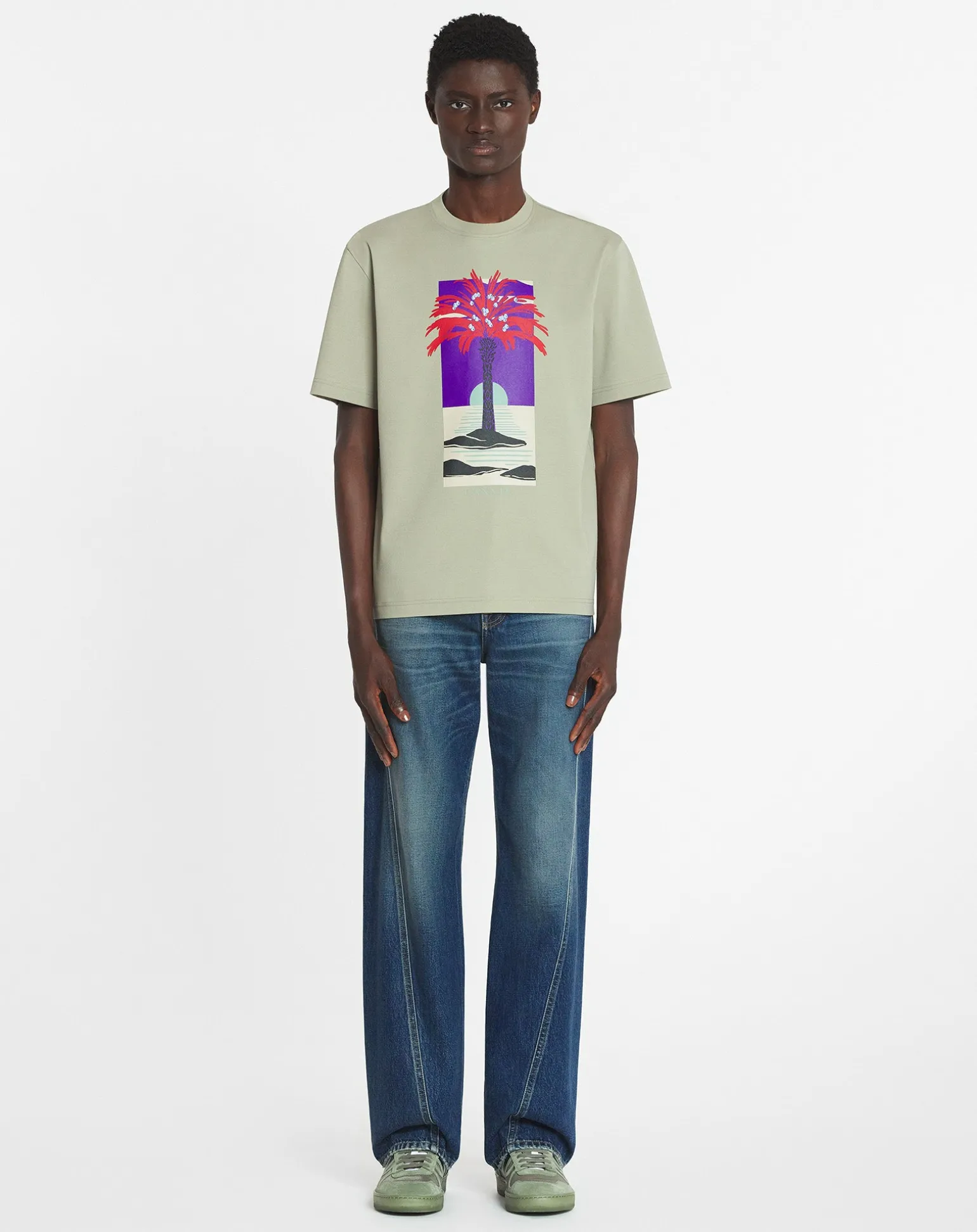 Lanvin Printed t-shirt Lin Outlet