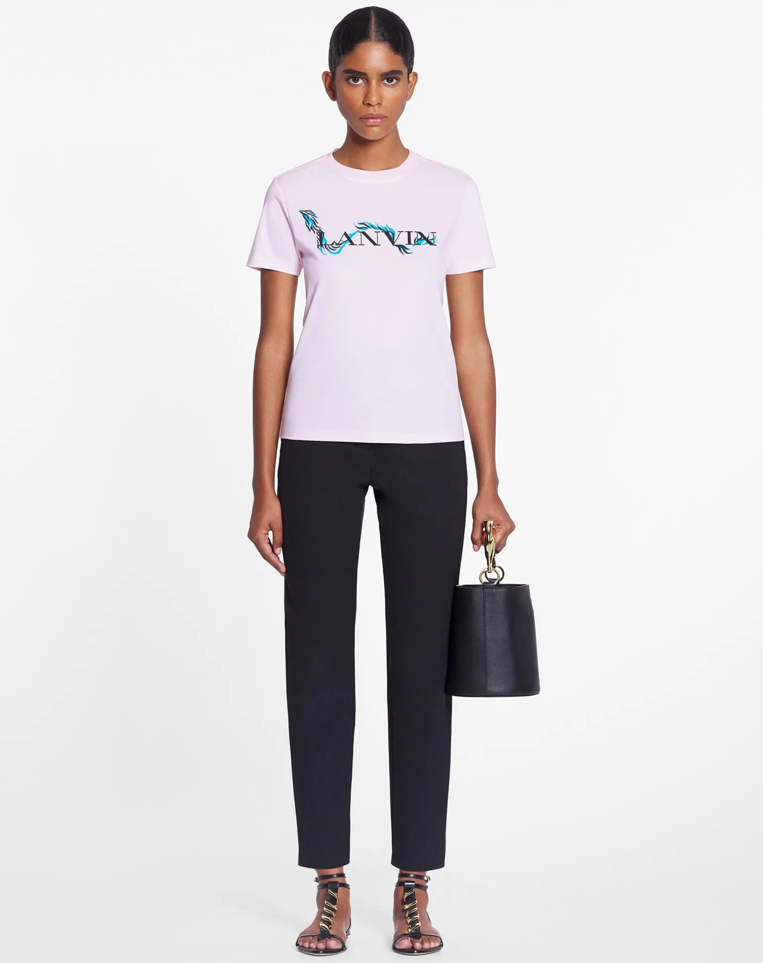 Lanvin Printed t-shirt Pink Cheap