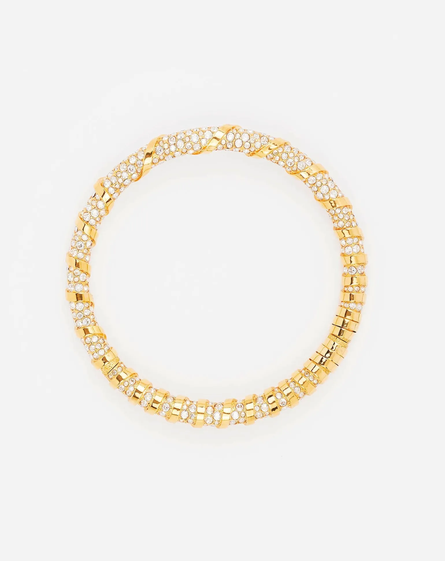 Lanvin Rhinestone melodie choker necklace Gold/crystal Flash Sale