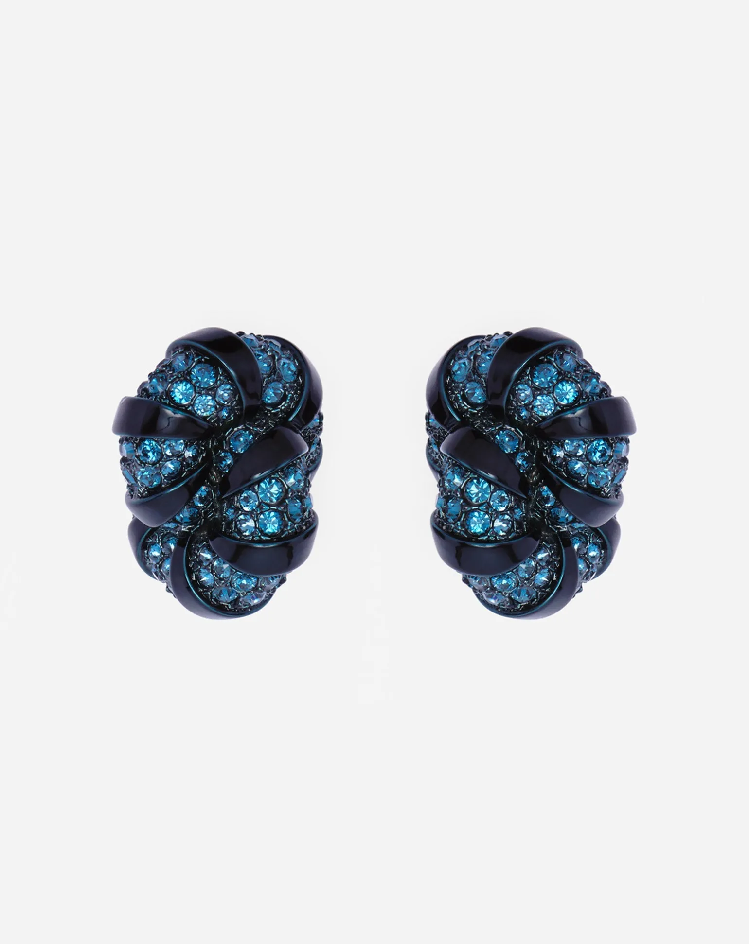 Lanvin Rhinestone melodie earrings Blue/crystal Fashion