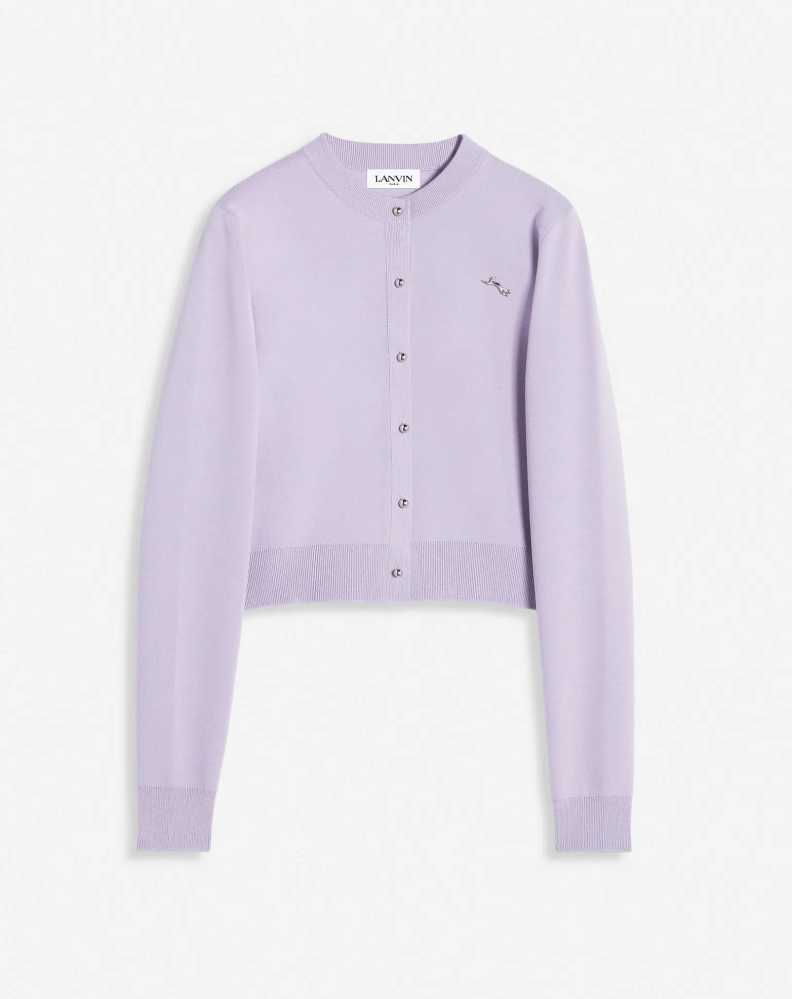 Lanvin Round neck cardigan Wisteria Clearance