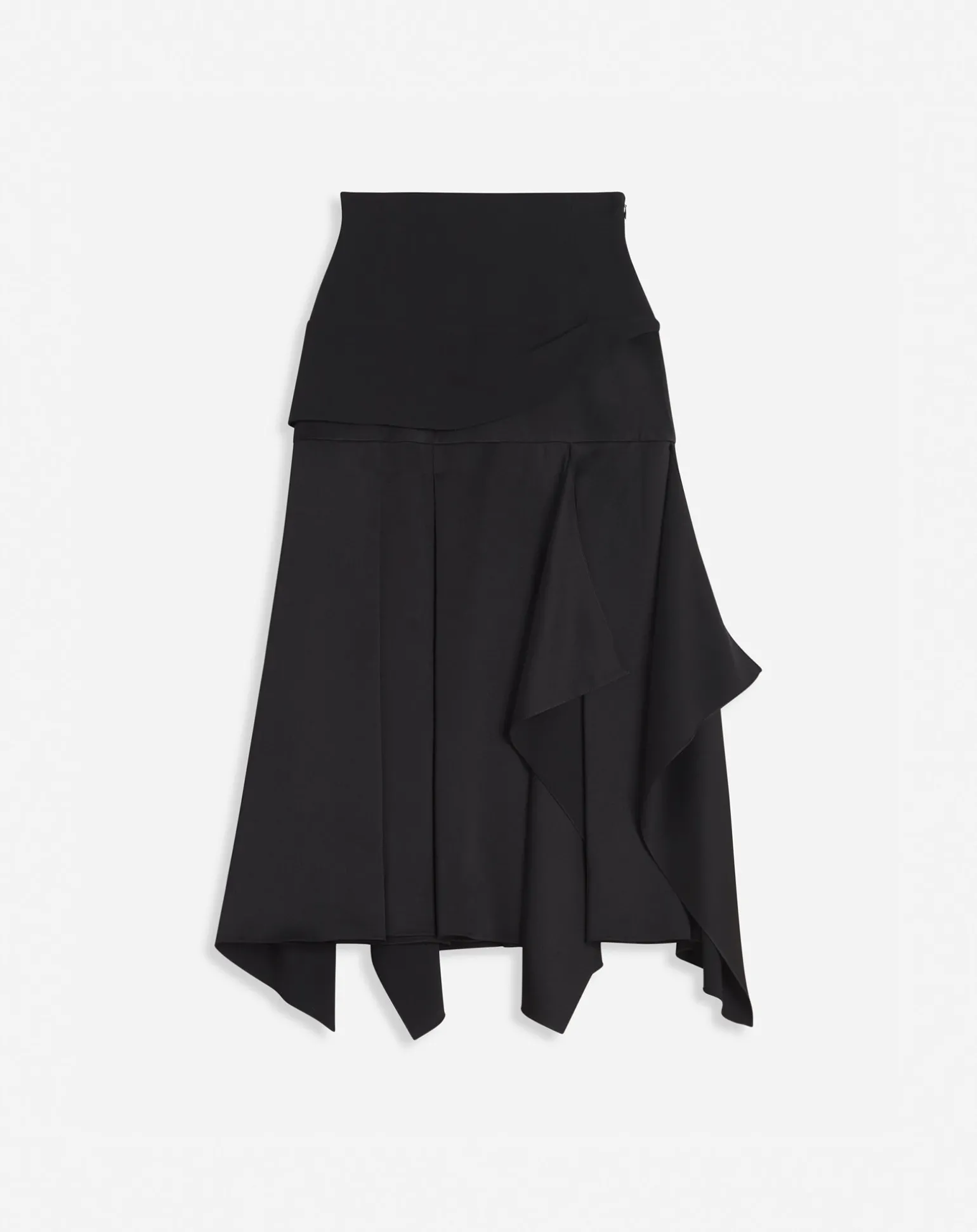 Lanvin Ruffled skirt Black Discount