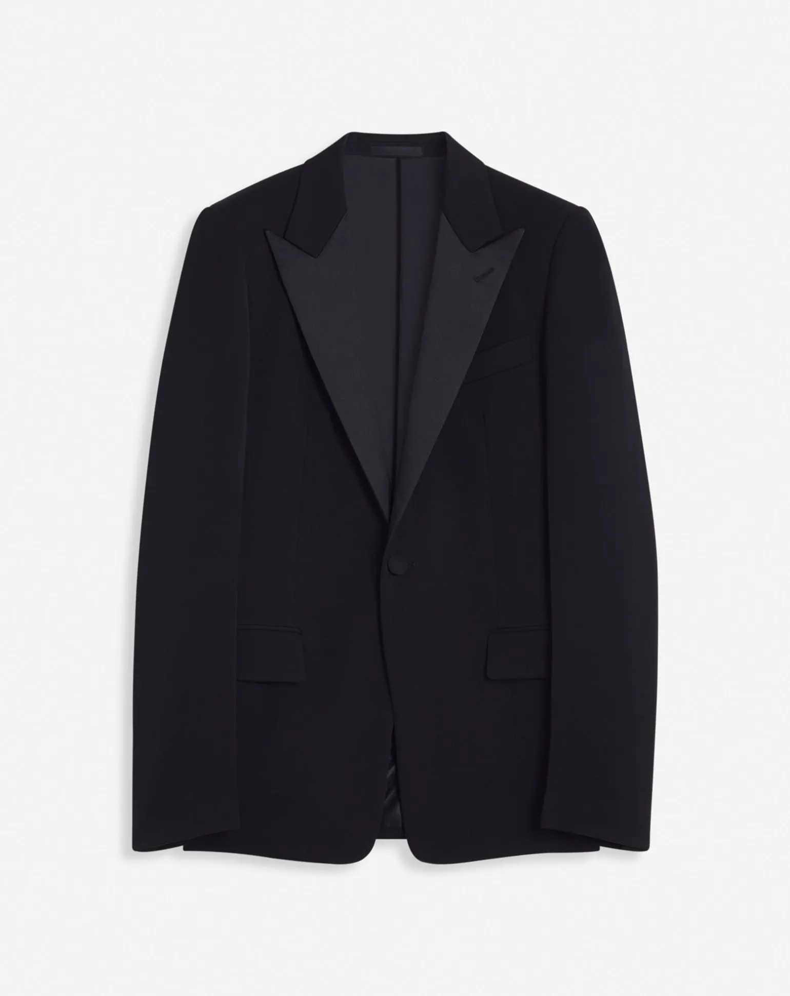 Lanvin Satin collar tuxedo jacket Black Cheap