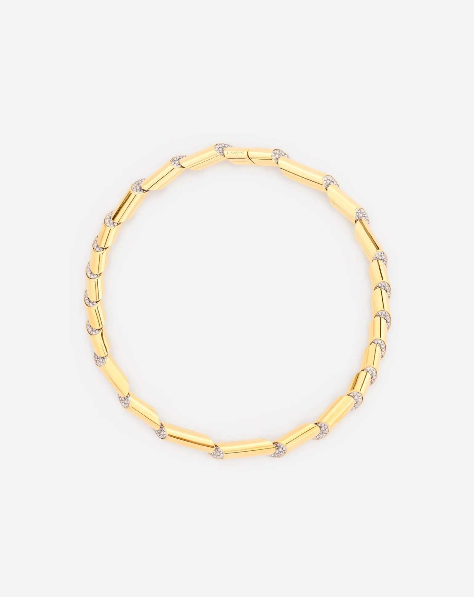 Lanvin Sequence by rhinestone choker necklace Gold/crystal Sale