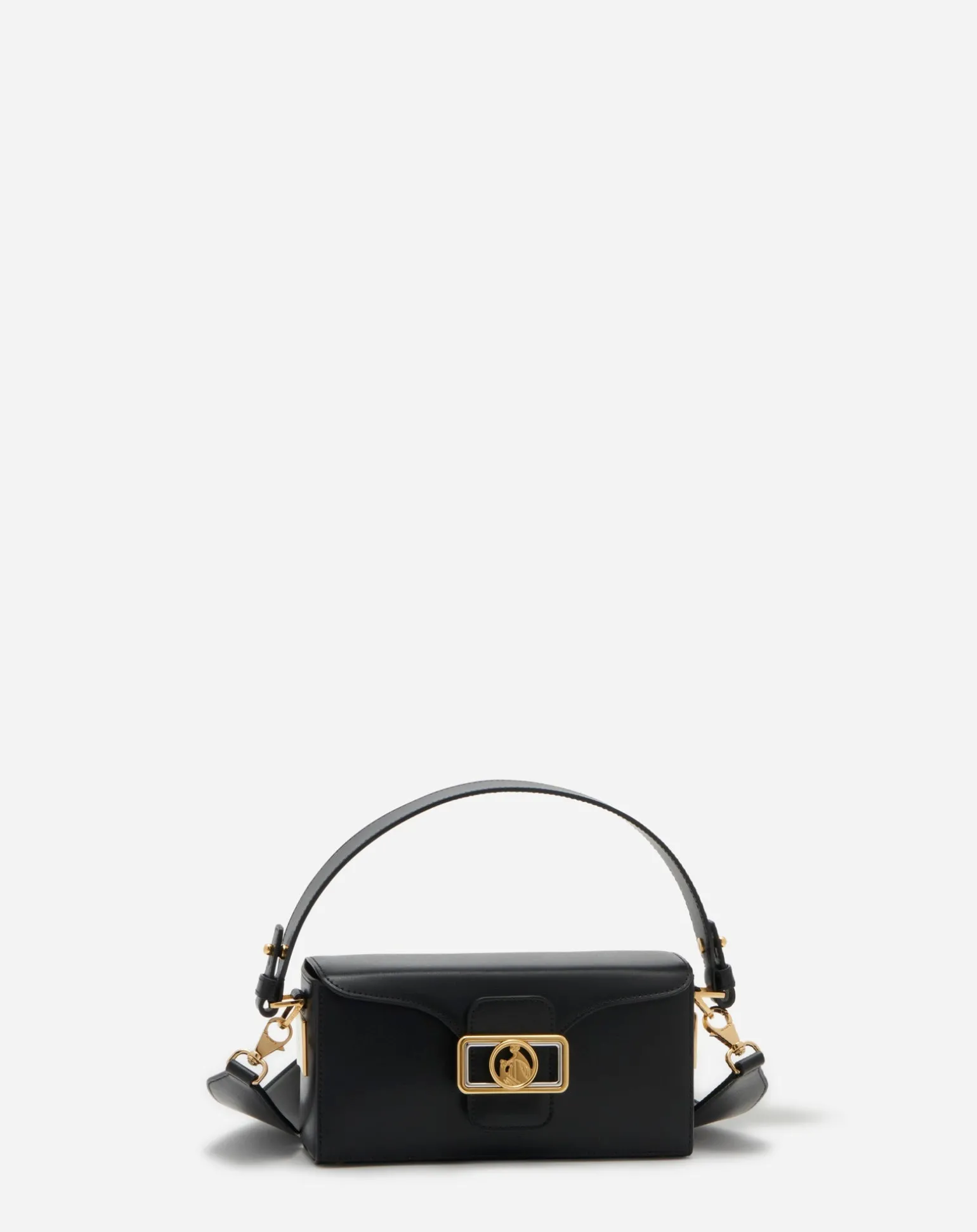 Lanvin Shiny leather nano pencil bag Black Outlet