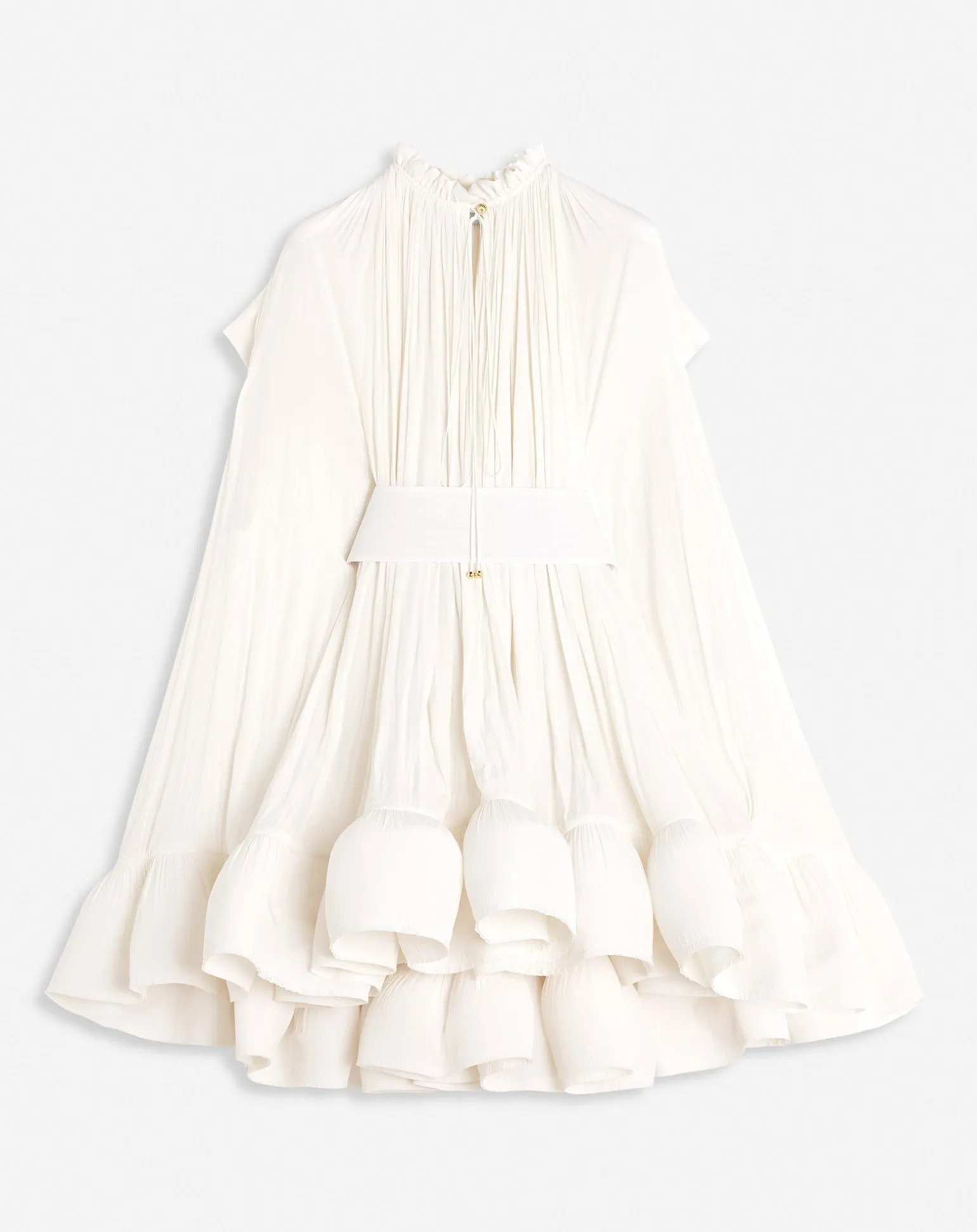 Lanvin Short charmeuse dress Offwhite Fashion