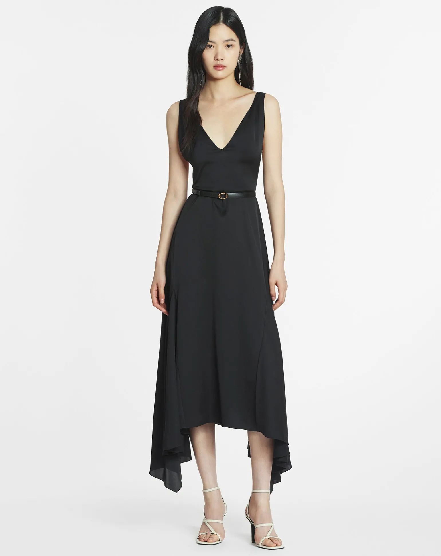 Lanvin Silk bowling dress Black Sale