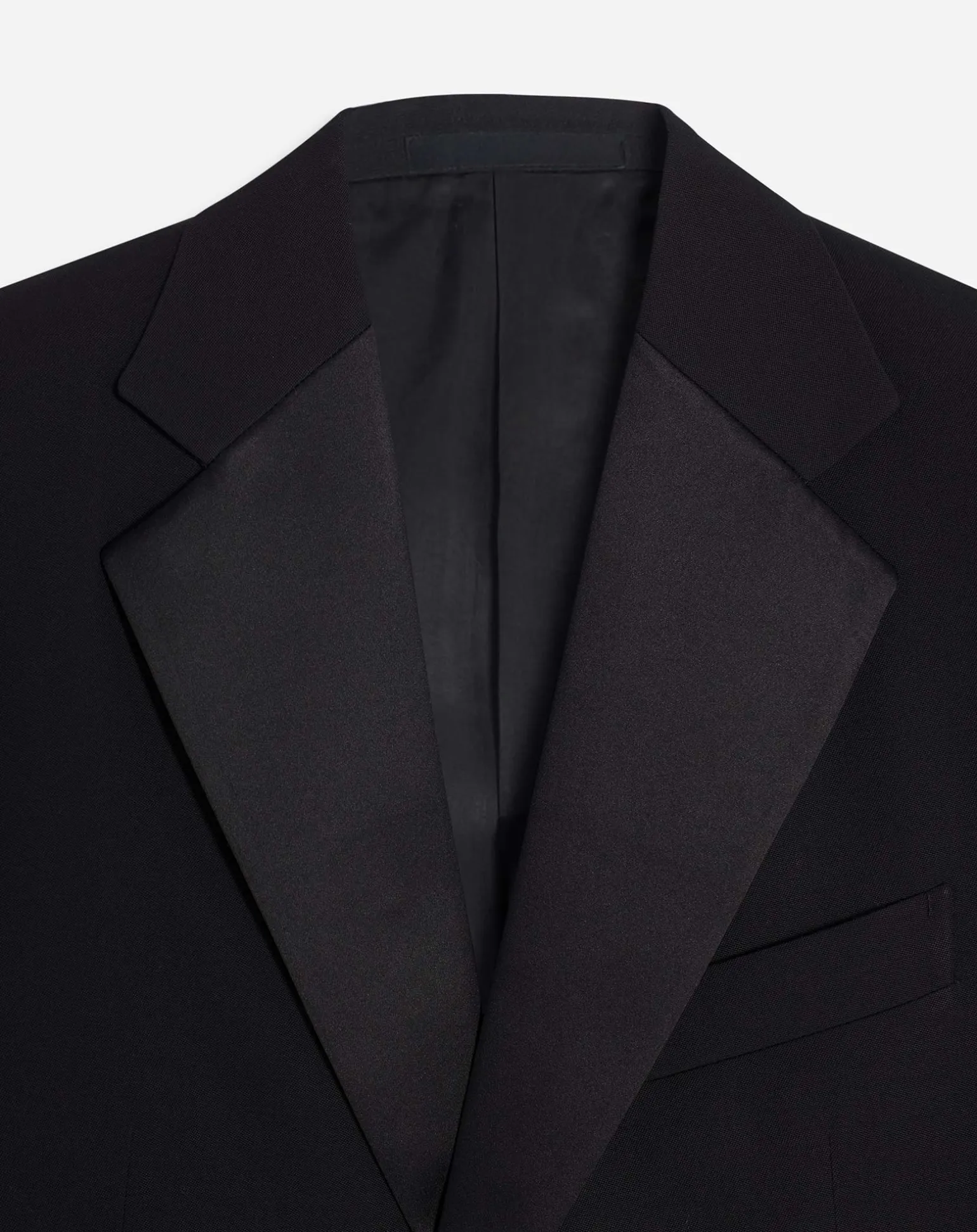 Lanvin Single-breasted flap pockets jacket with satin lapels Black Outlet