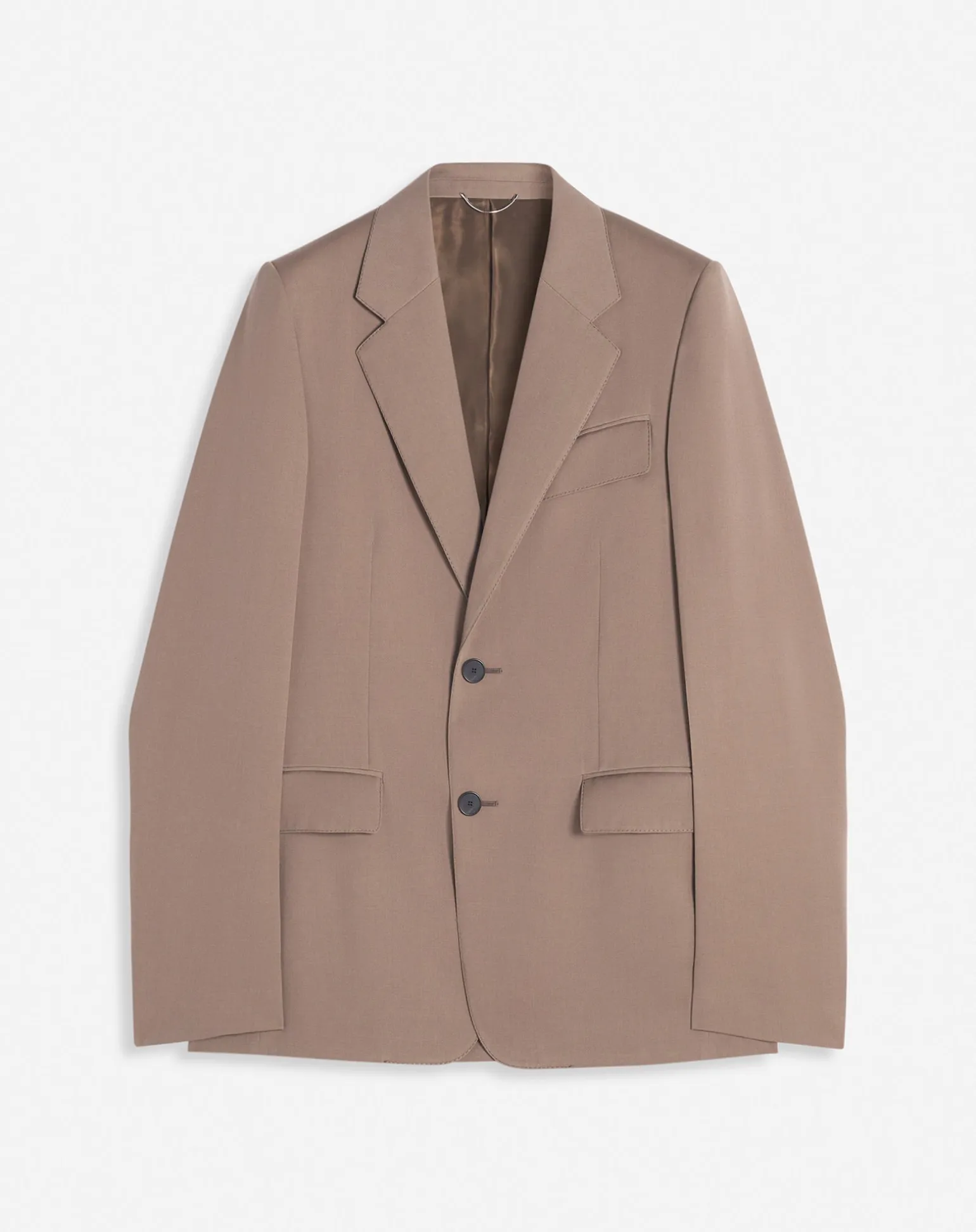 Lanvin Single-breasted wool jacket Marronglace Cheap