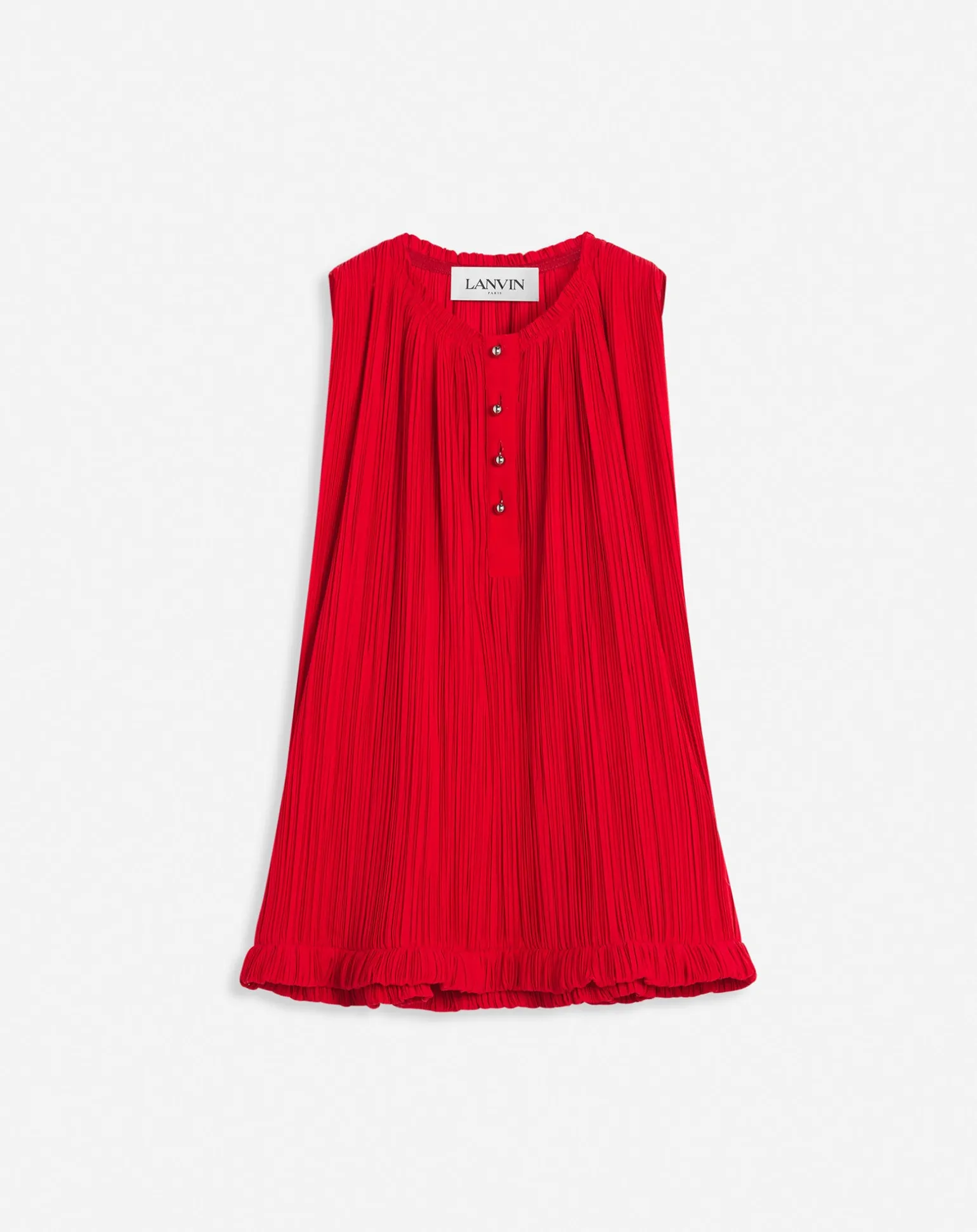 Lanvin Sleeveless pleated top Flame Store