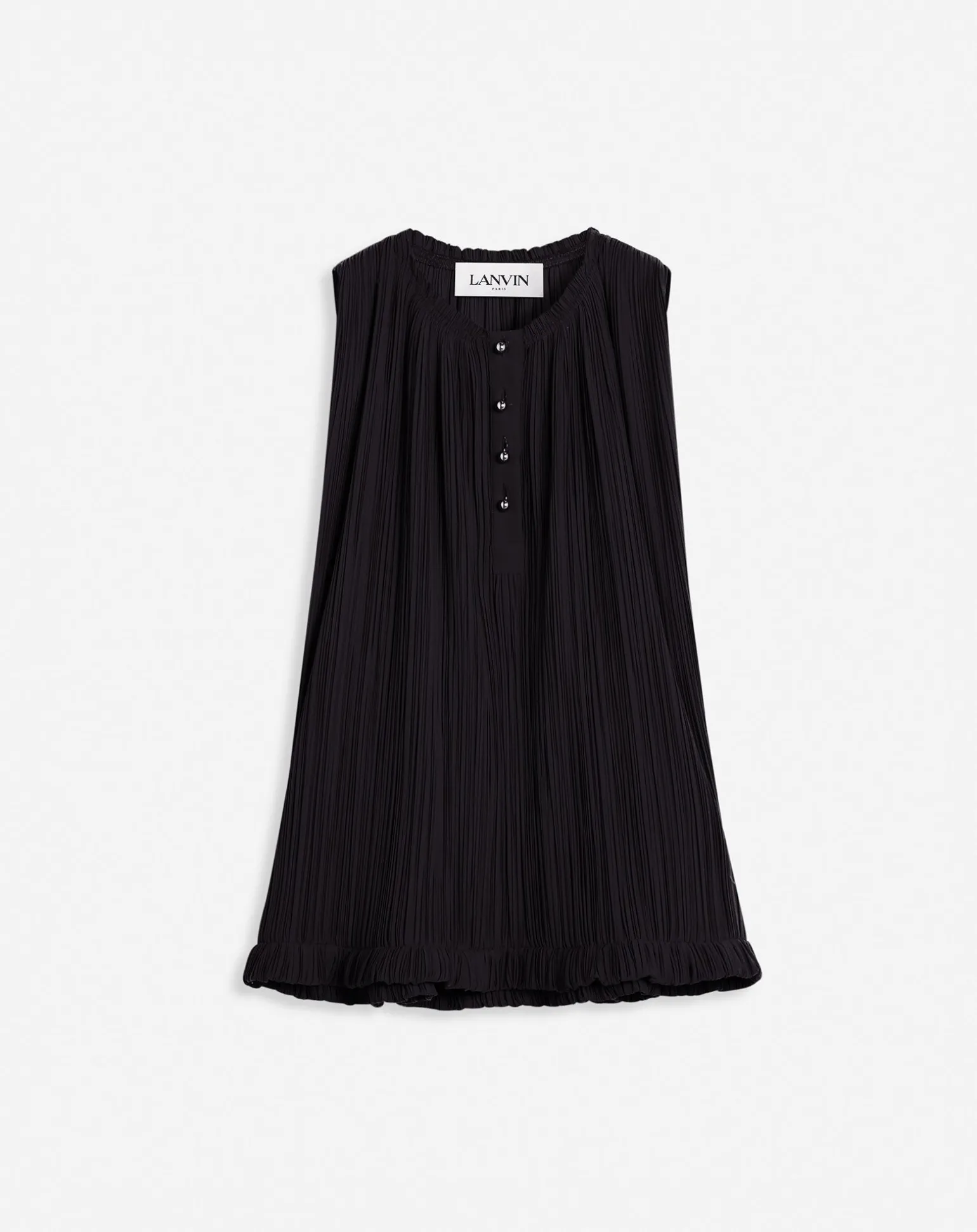 Lanvin Sleeveless pleated top Black Best