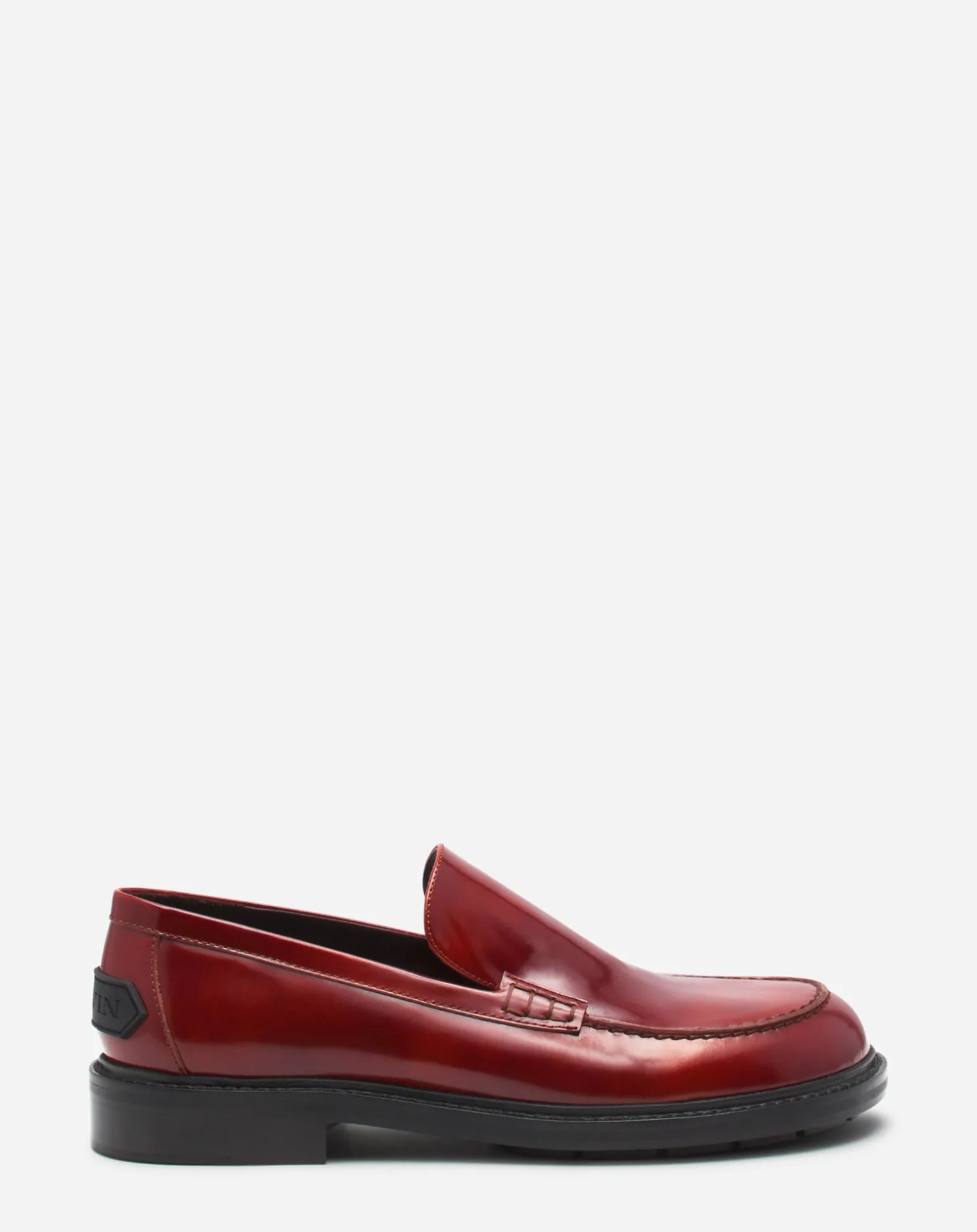 Lanvin Spinto loafers in smooth leather Darkbrown/black Best