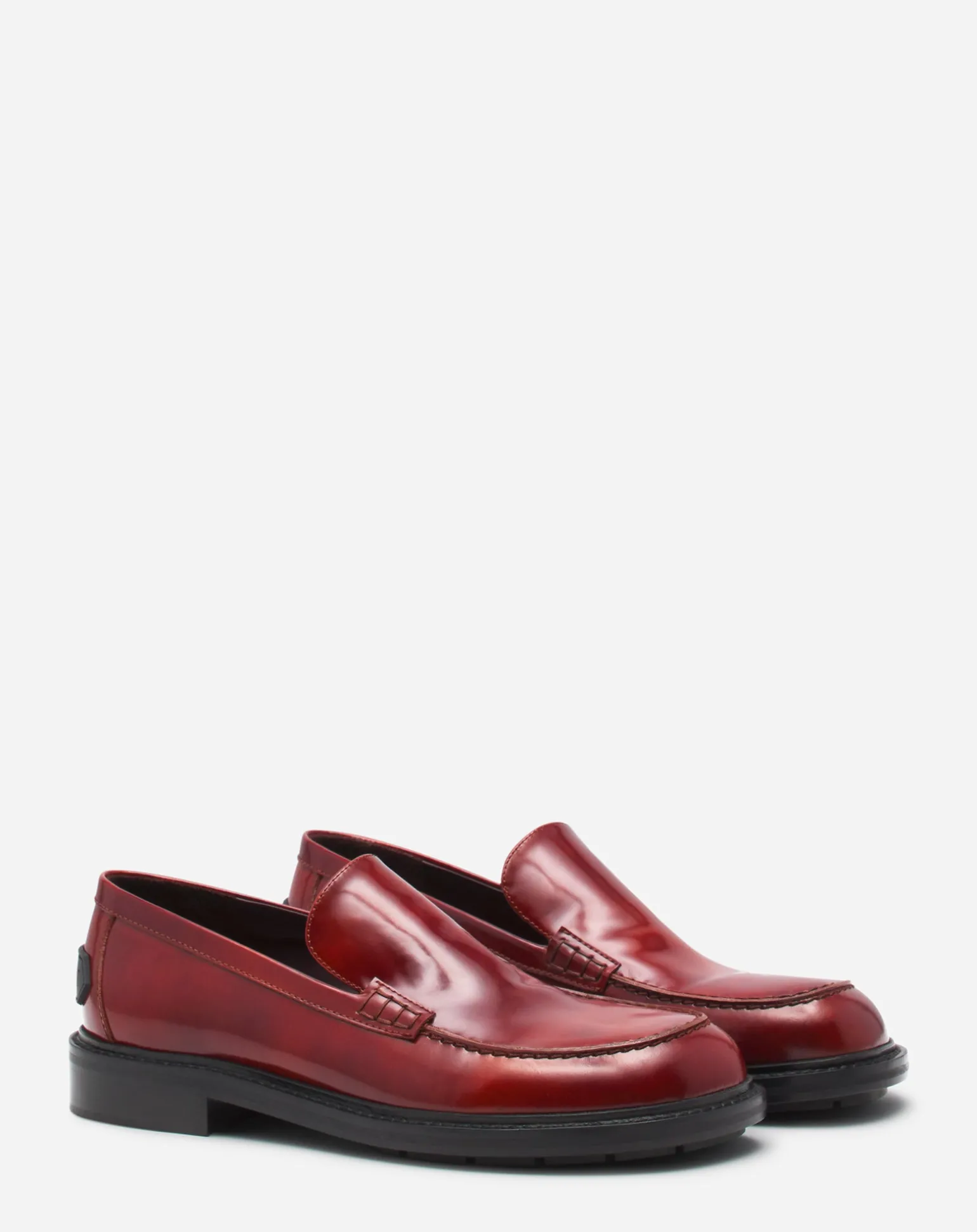 Lanvin Spinto loafers in smooth leather Darkbrown/black Best