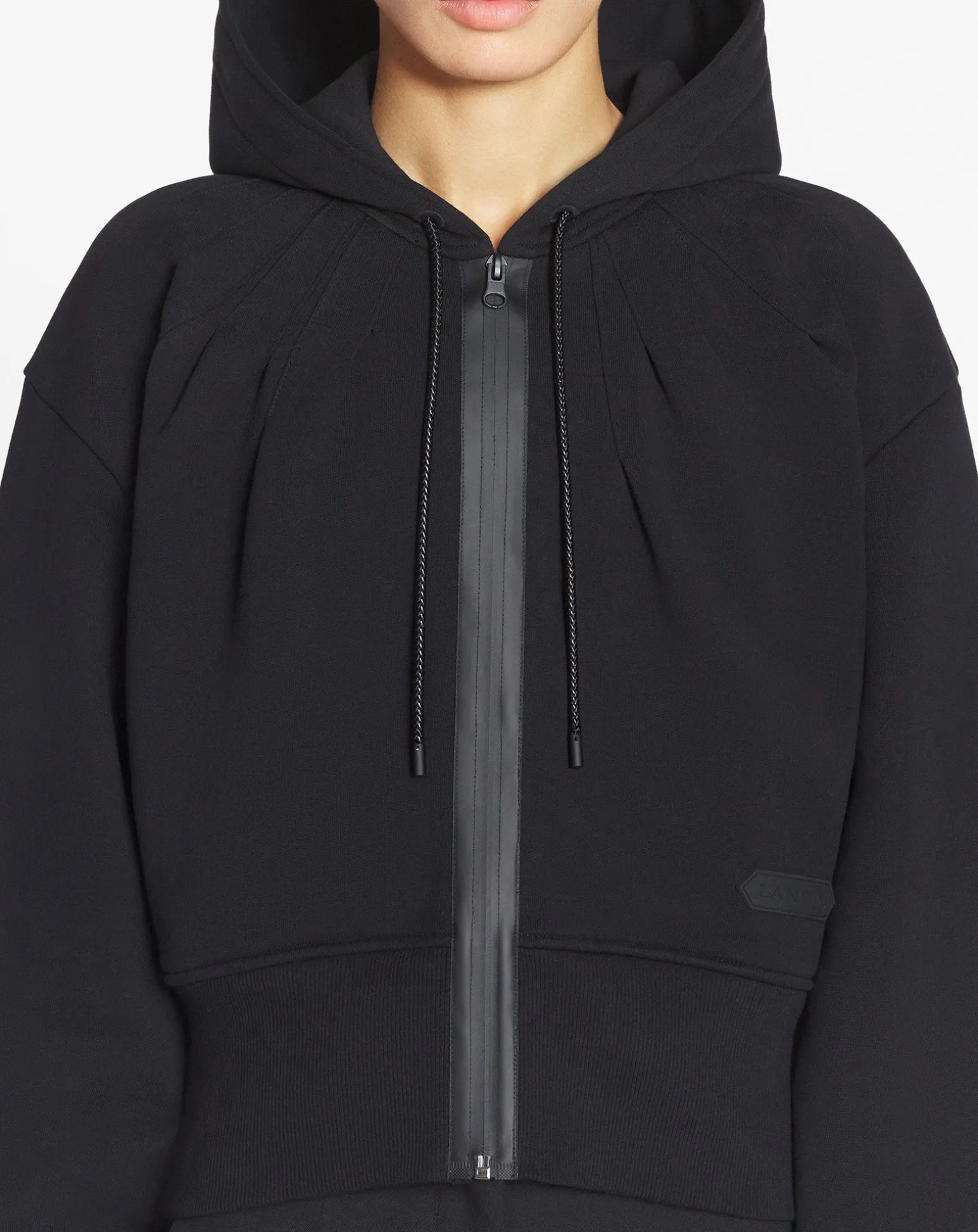 Lanvin Sportswear zipped hoodie Black New