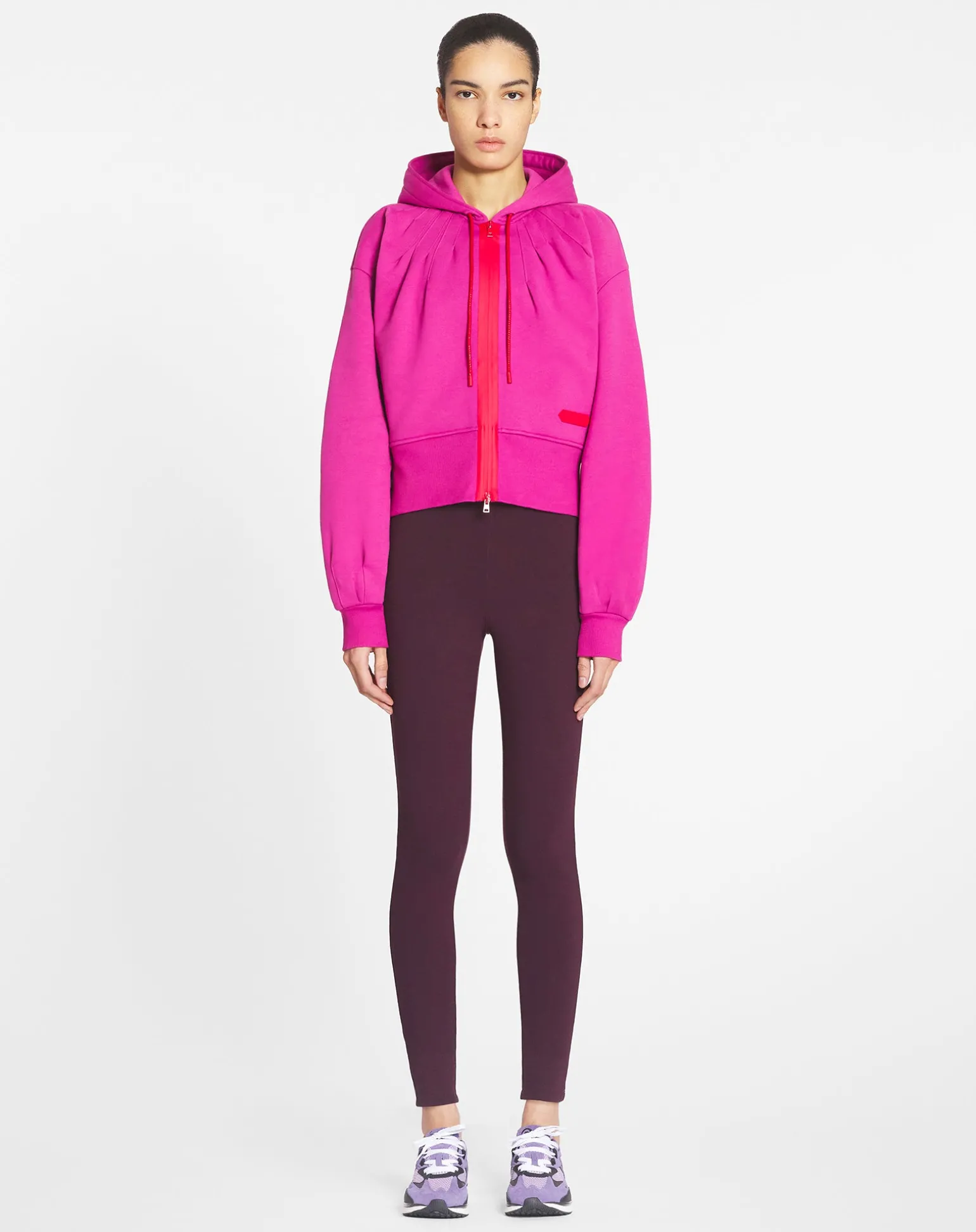 Lanvin Sportswear zipped hoodie Fuchsia Clearance