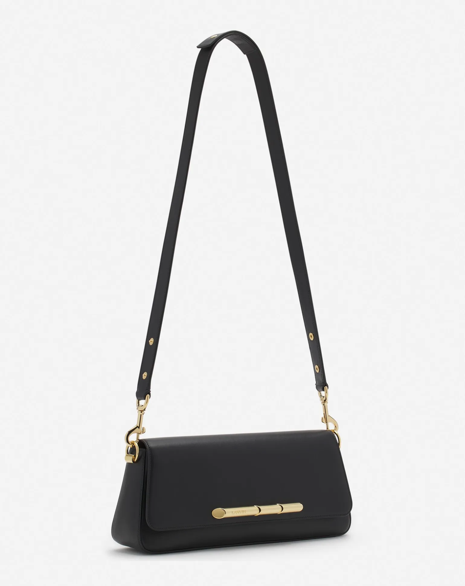 Lanvin Séquence by baguette bag in leather Black Outlet