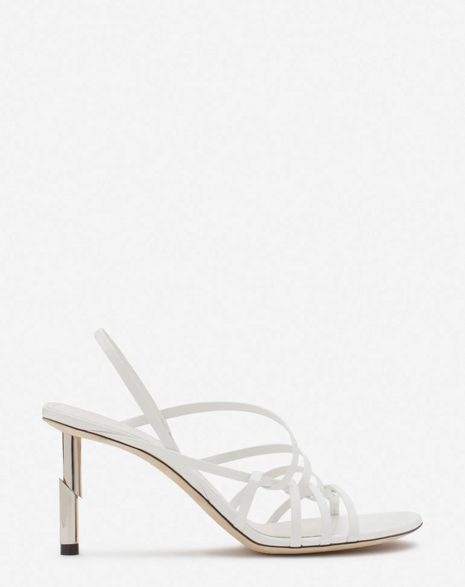 Lanvin Séquence by leather sandals Beige/silver Online