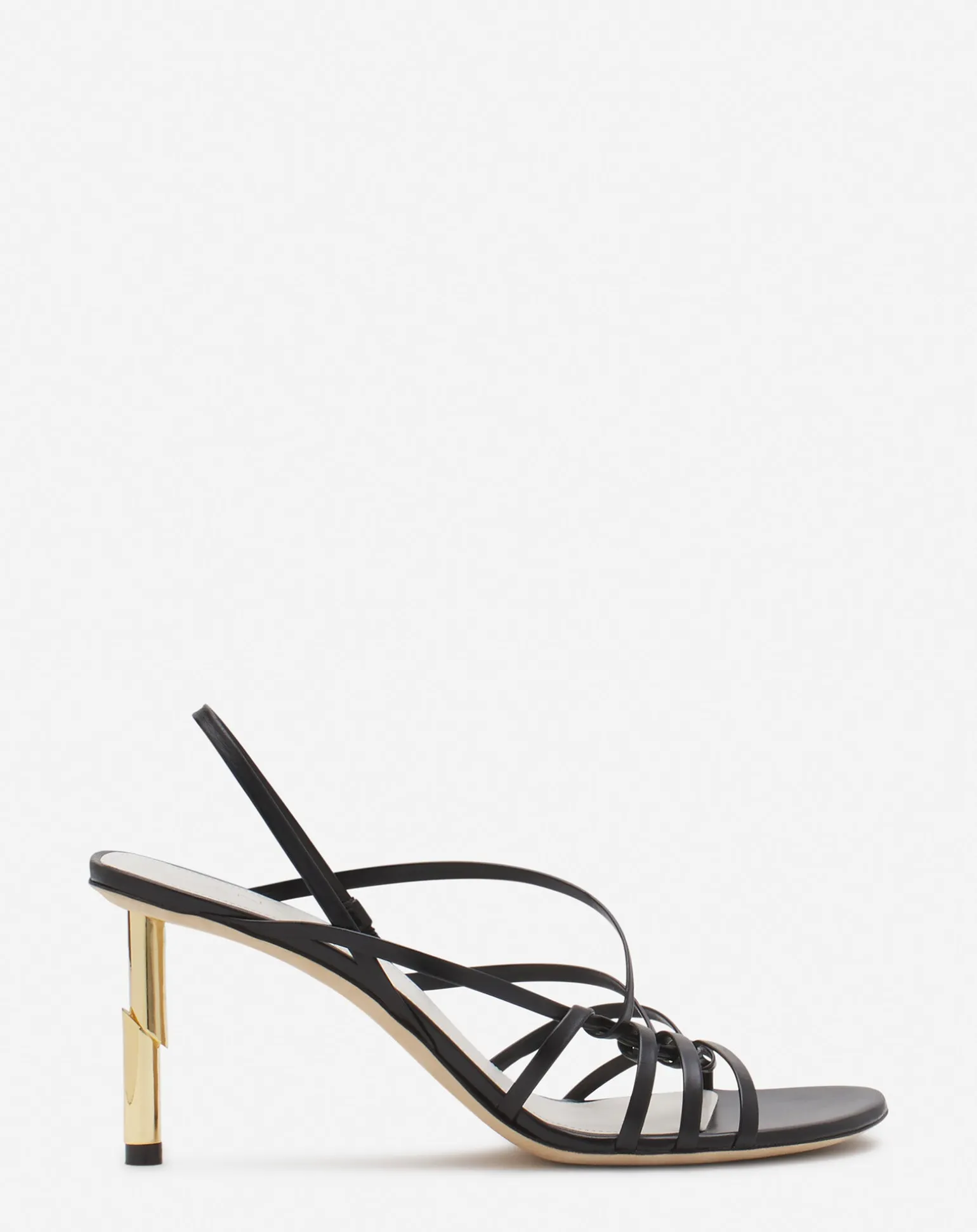 Lanvin Séquence by leather sandals Black/gold Best