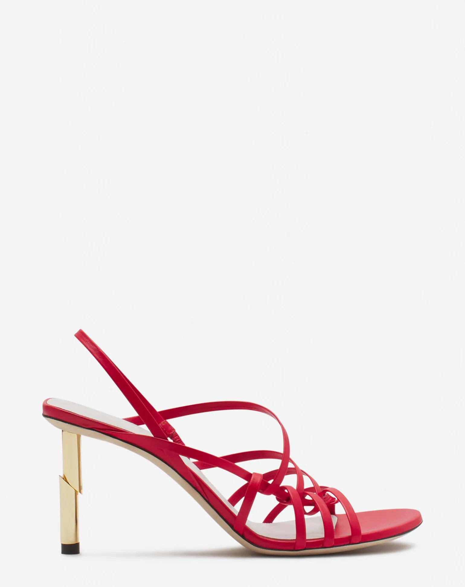 Lanvin Séquence by leather sandals Red/gold Best