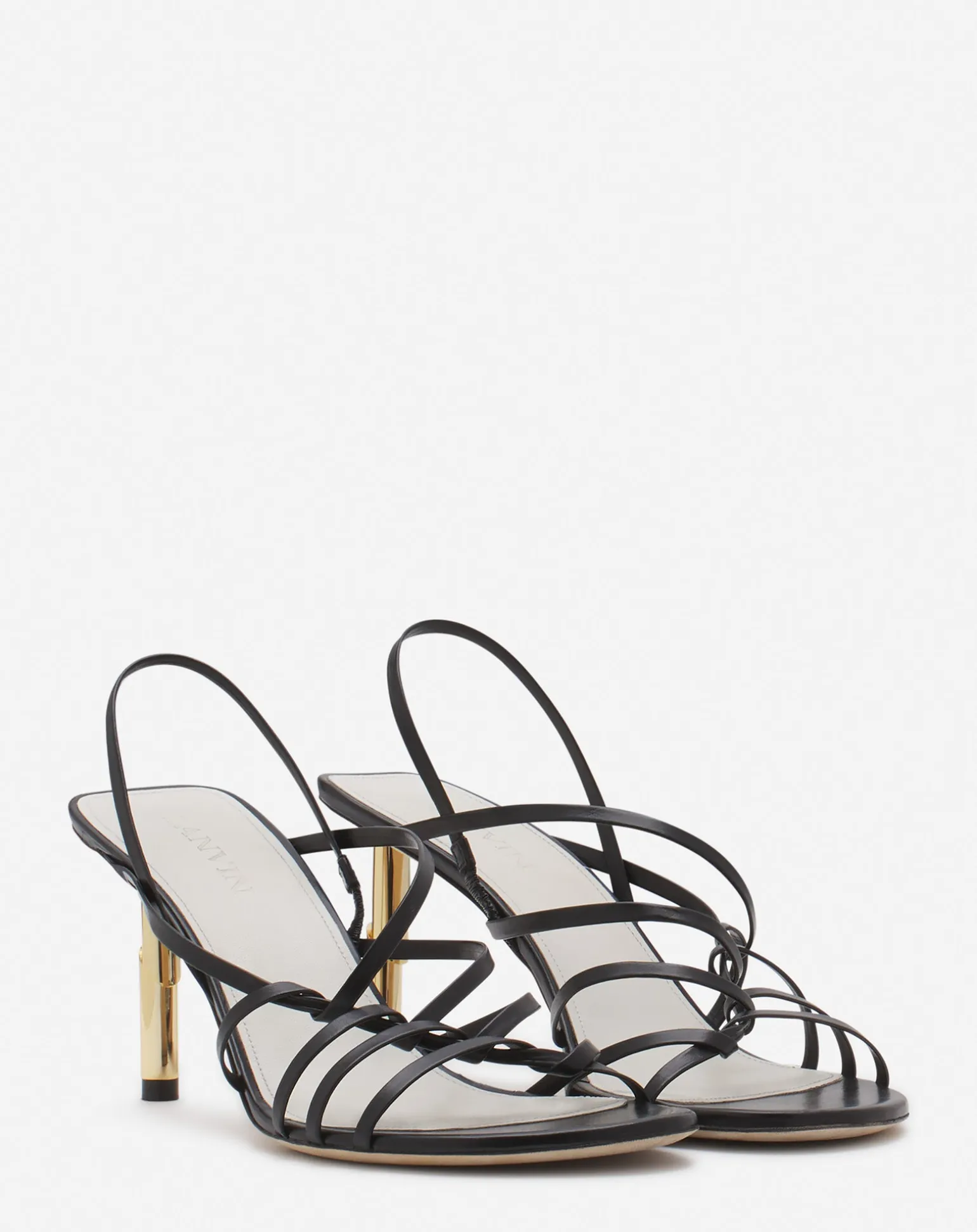 Lanvin Séquence by leather sandals Black/gold Best