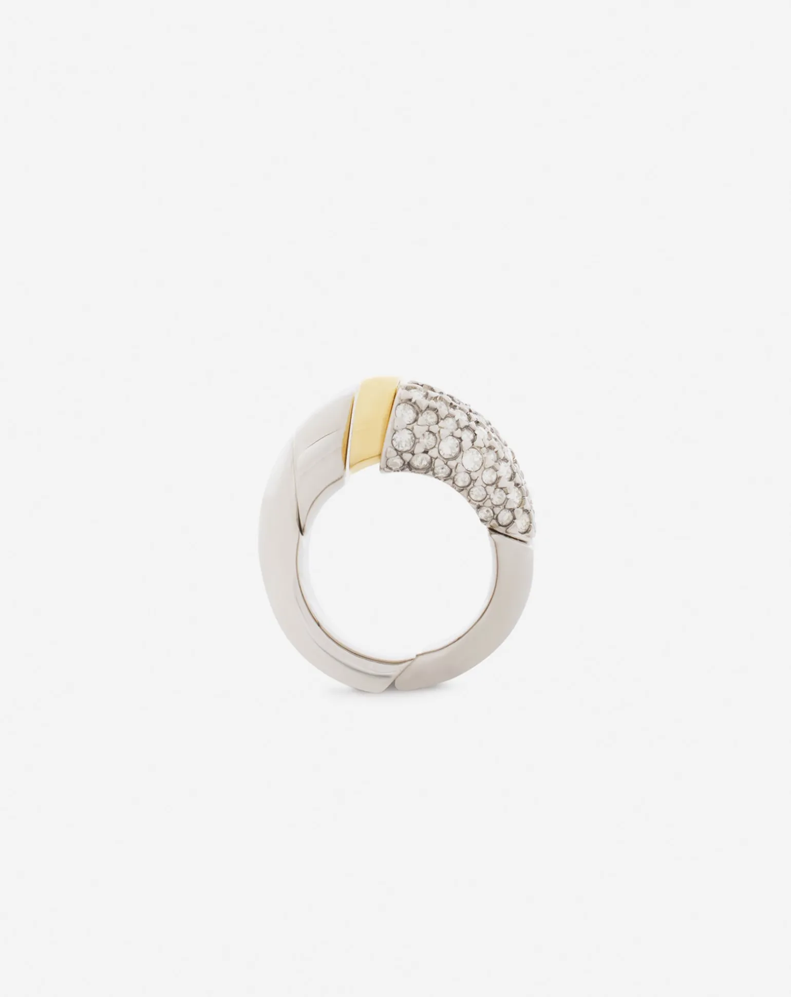 Lanvin Séquence wave ring Silver/gold Sale