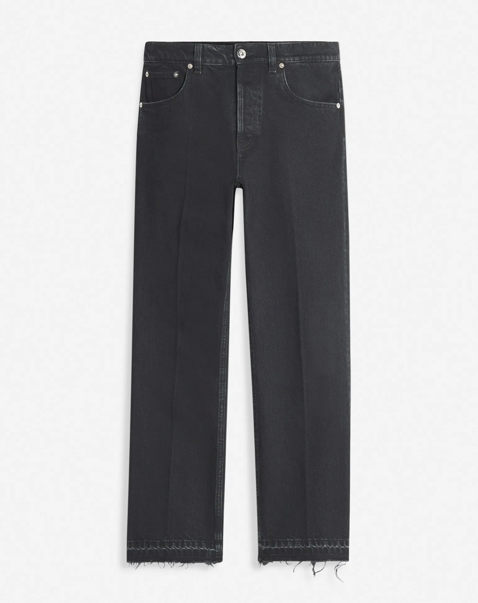 Lanvin Straight denim pants Black Outlet