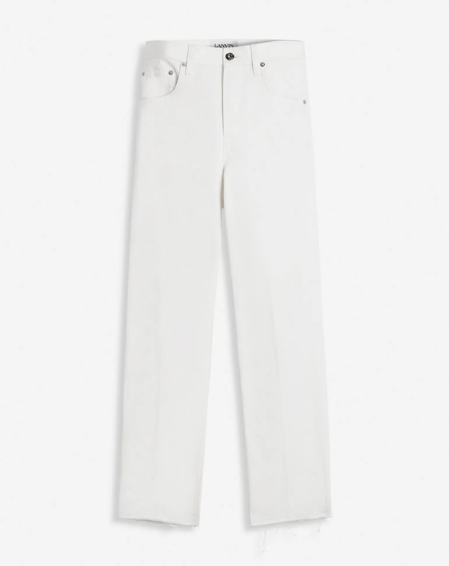 Lanvin Straight-leg denim pants Opticwhite Fashion