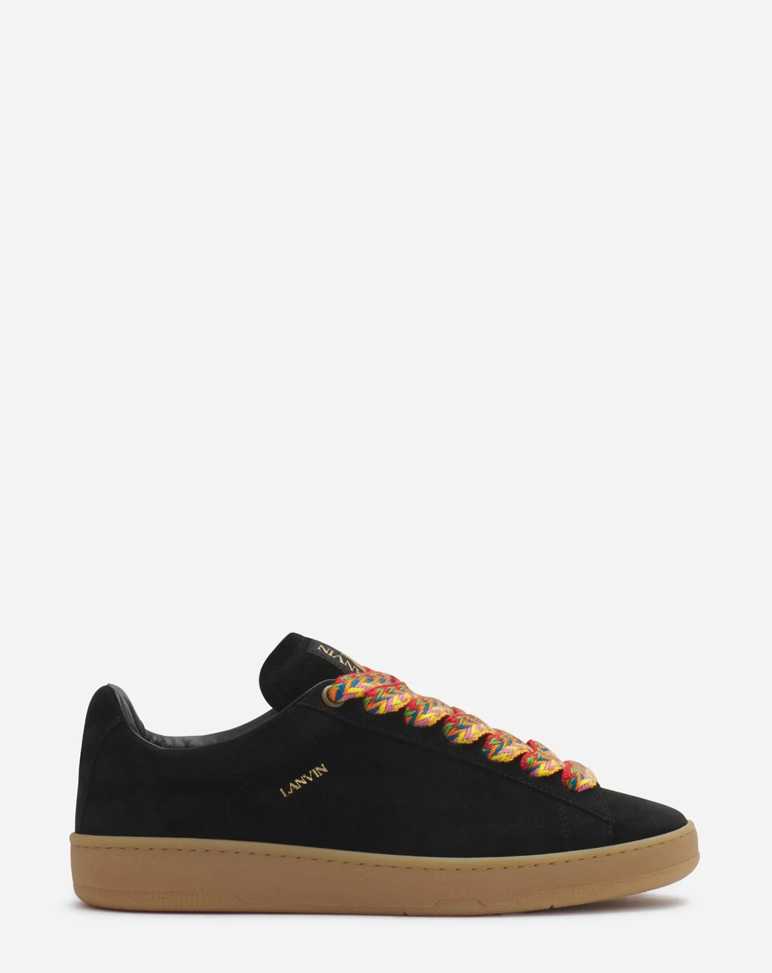 Lanvin Suede curb lite sneakers Black Clearance