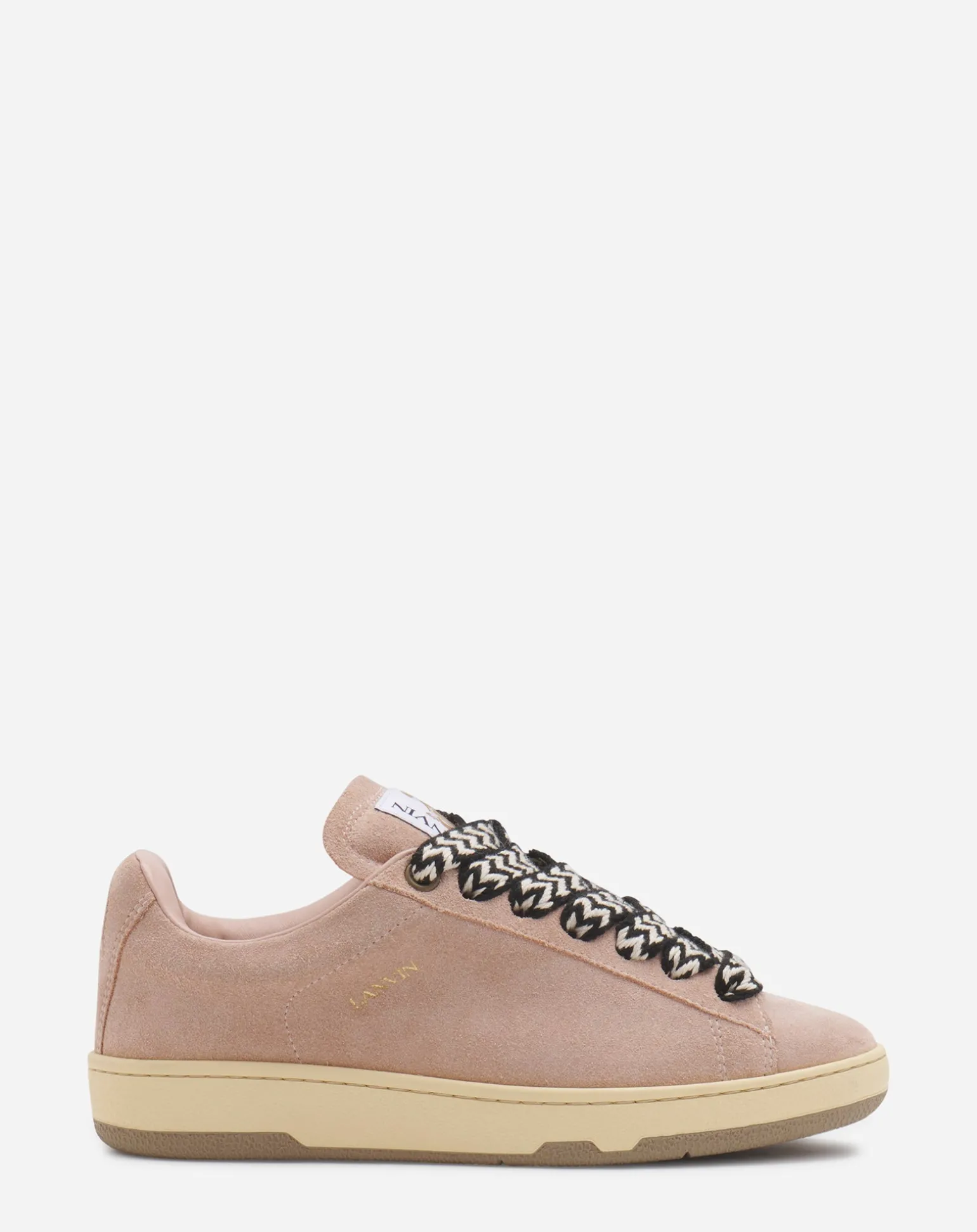 Lanvin Suede curb lite sneakers Lightpink Clearance