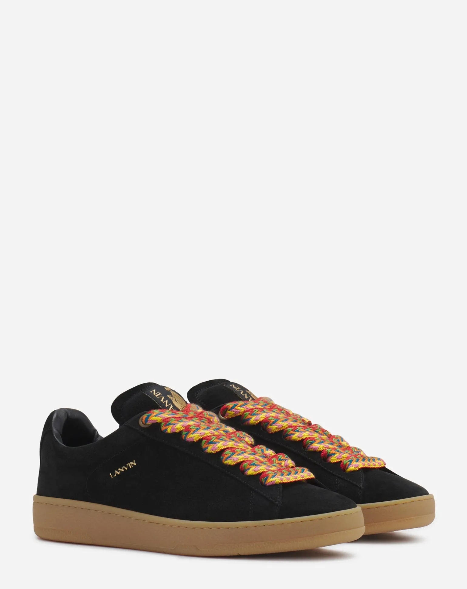 Lanvin Suede curb lite sneakers Black Clearance