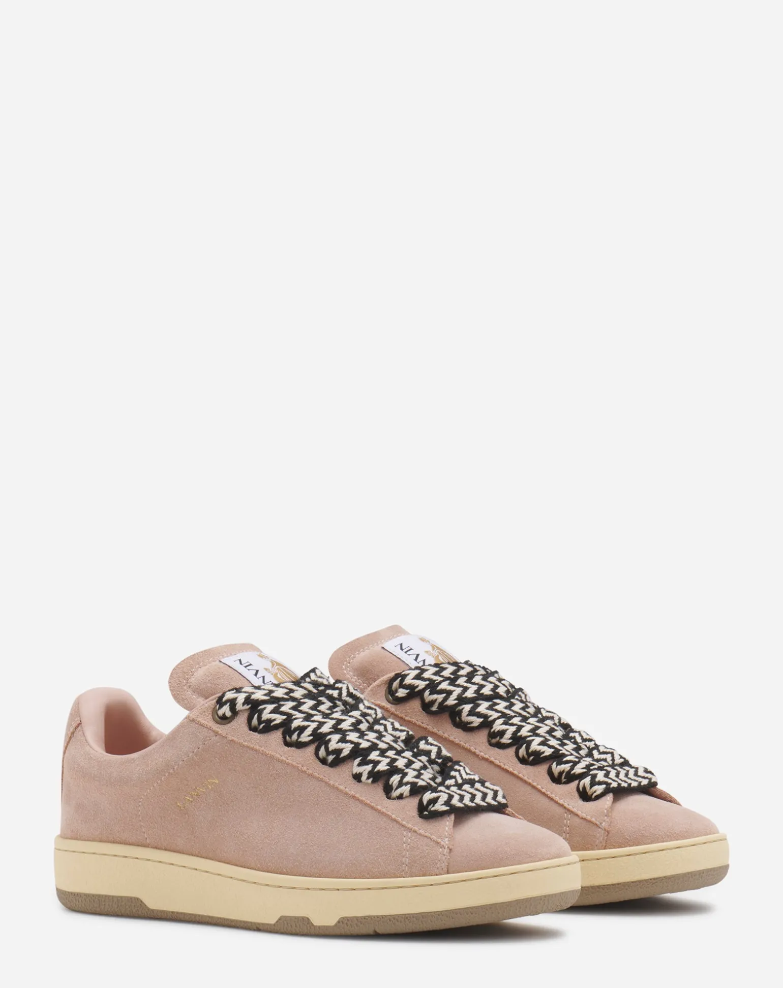 Lanvin Suede curb lite sneakers Lightpink Clearance