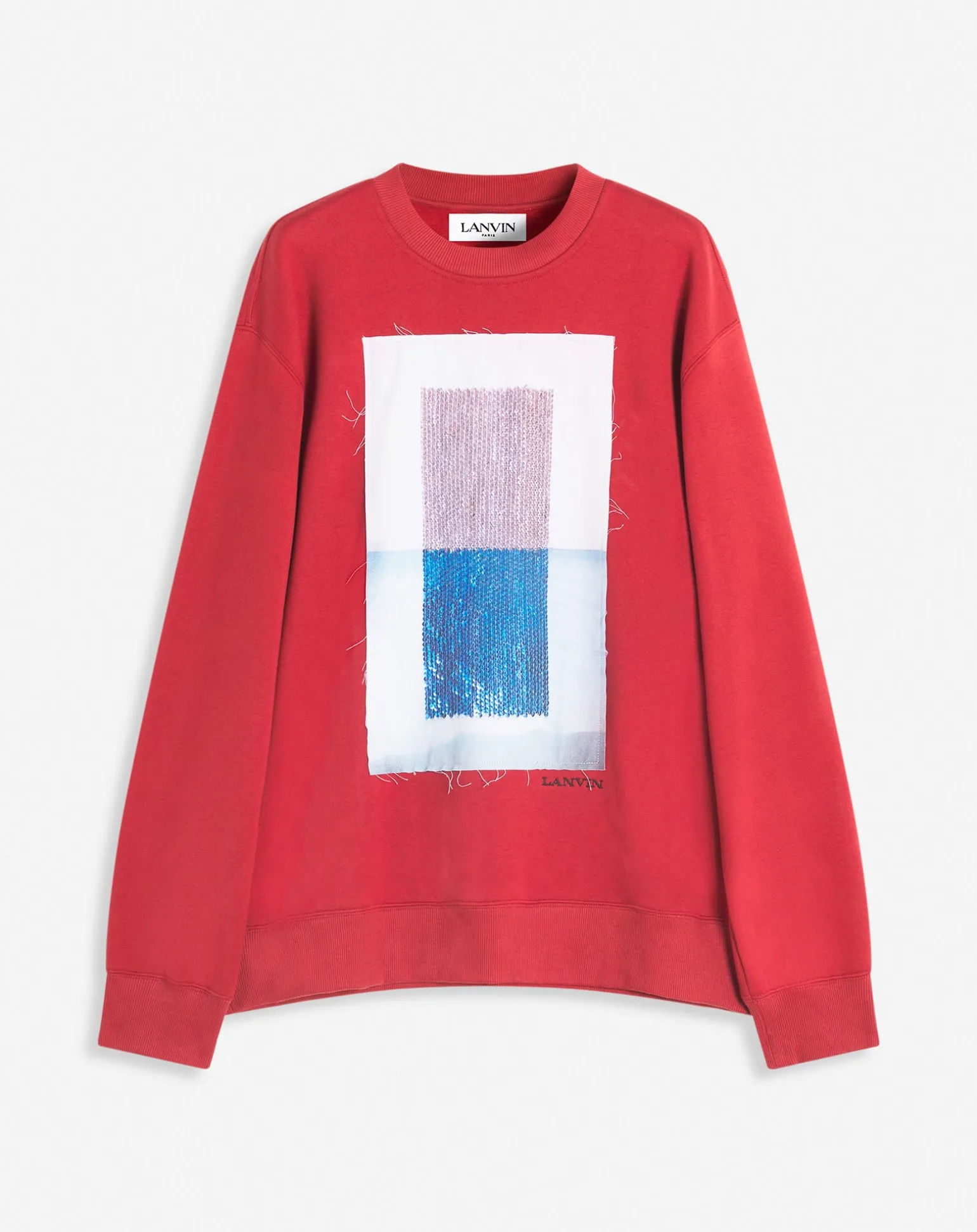 Lanvin Sweatshirt with an archives print Turkishred Outlet