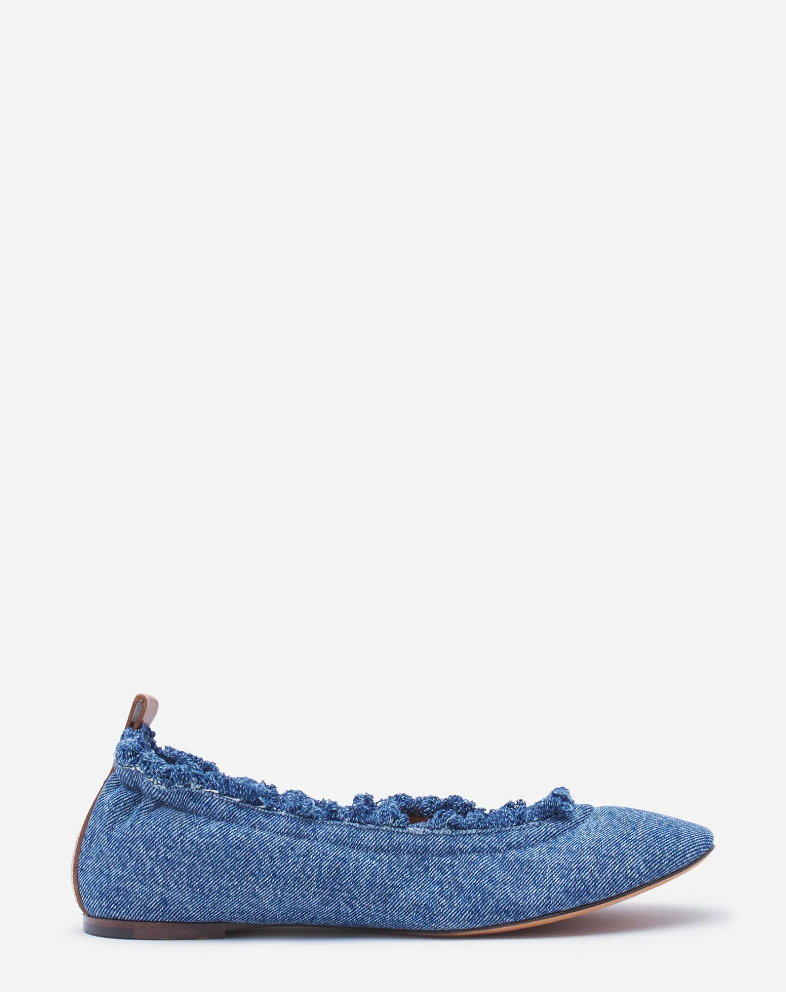 Lanvin The ballerina flat in denim Denimblue Outlet