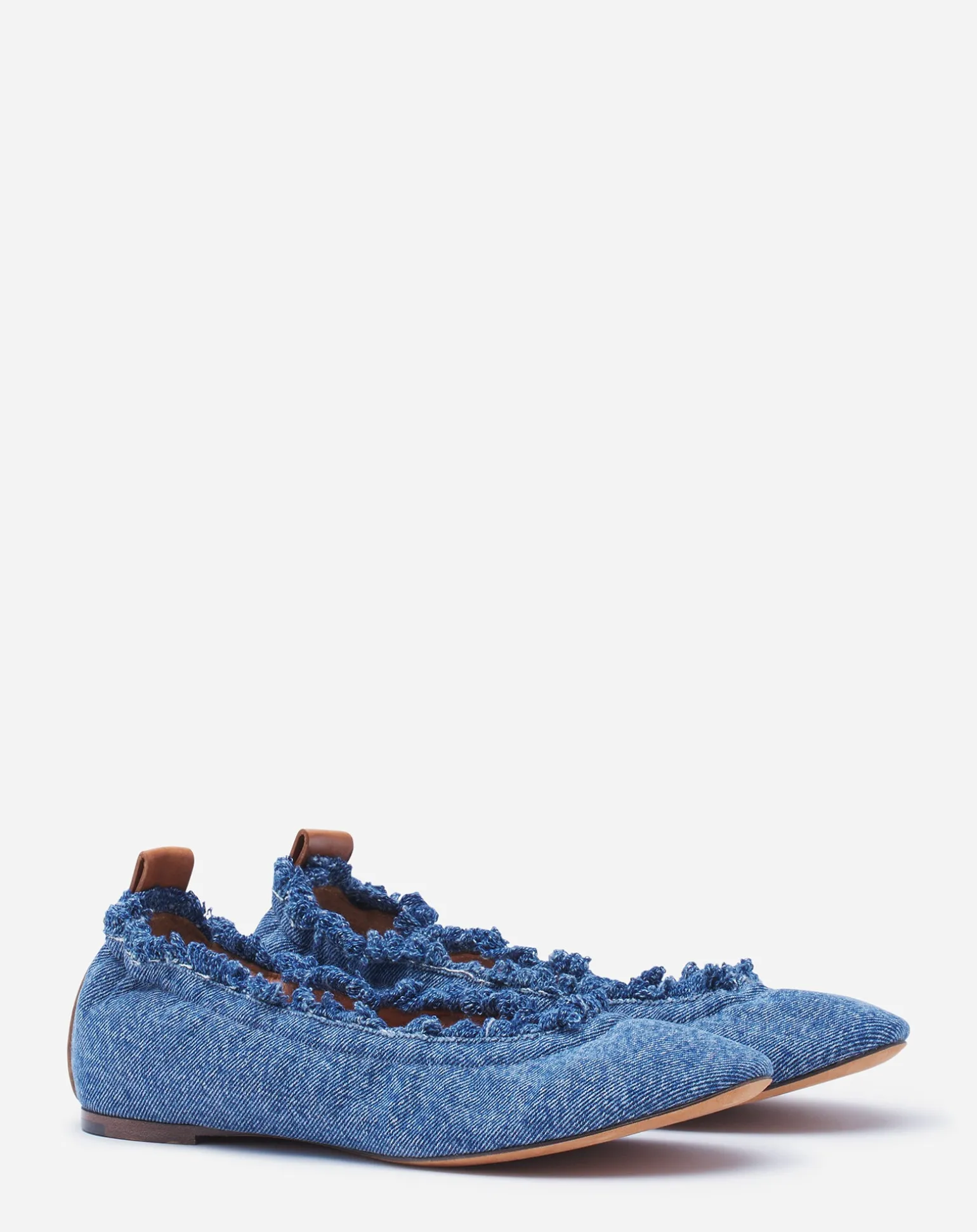 Lanvin The ballerina flat in denim Denimblue Outlet