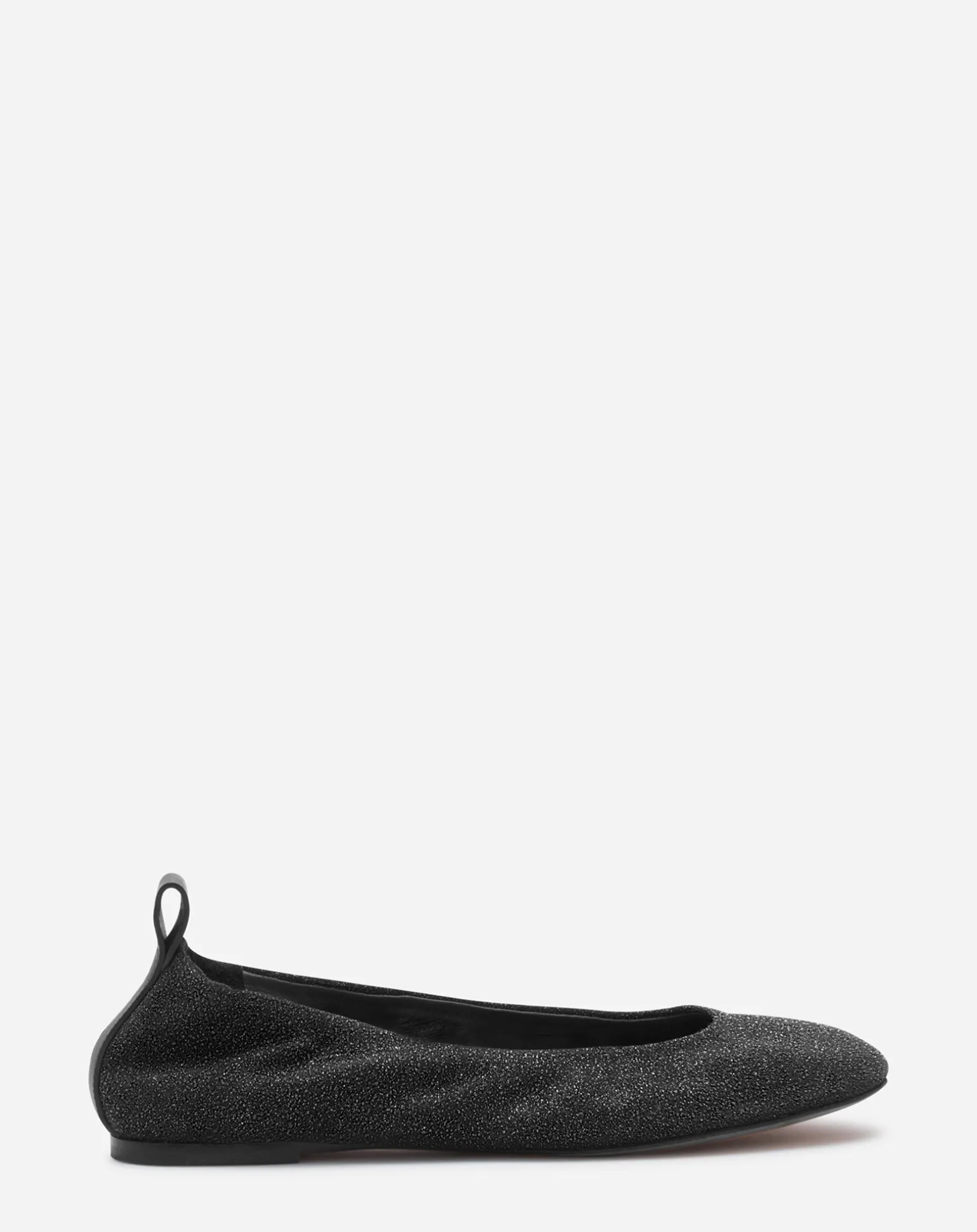 Lanvin The glittery suede ballerina flat Black Online