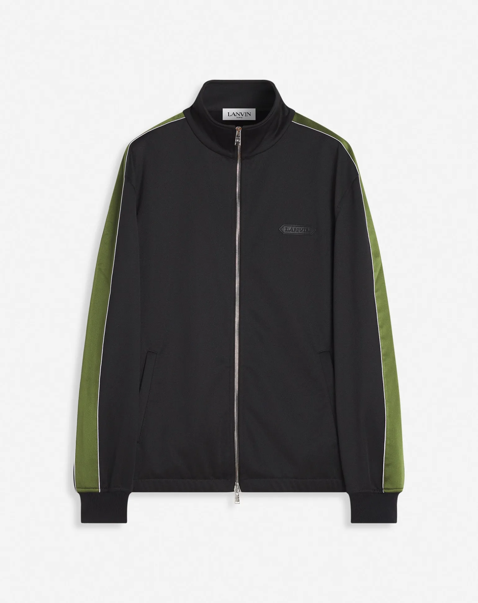 Lanvin Tracksuit jacket with satin stripes Black Online