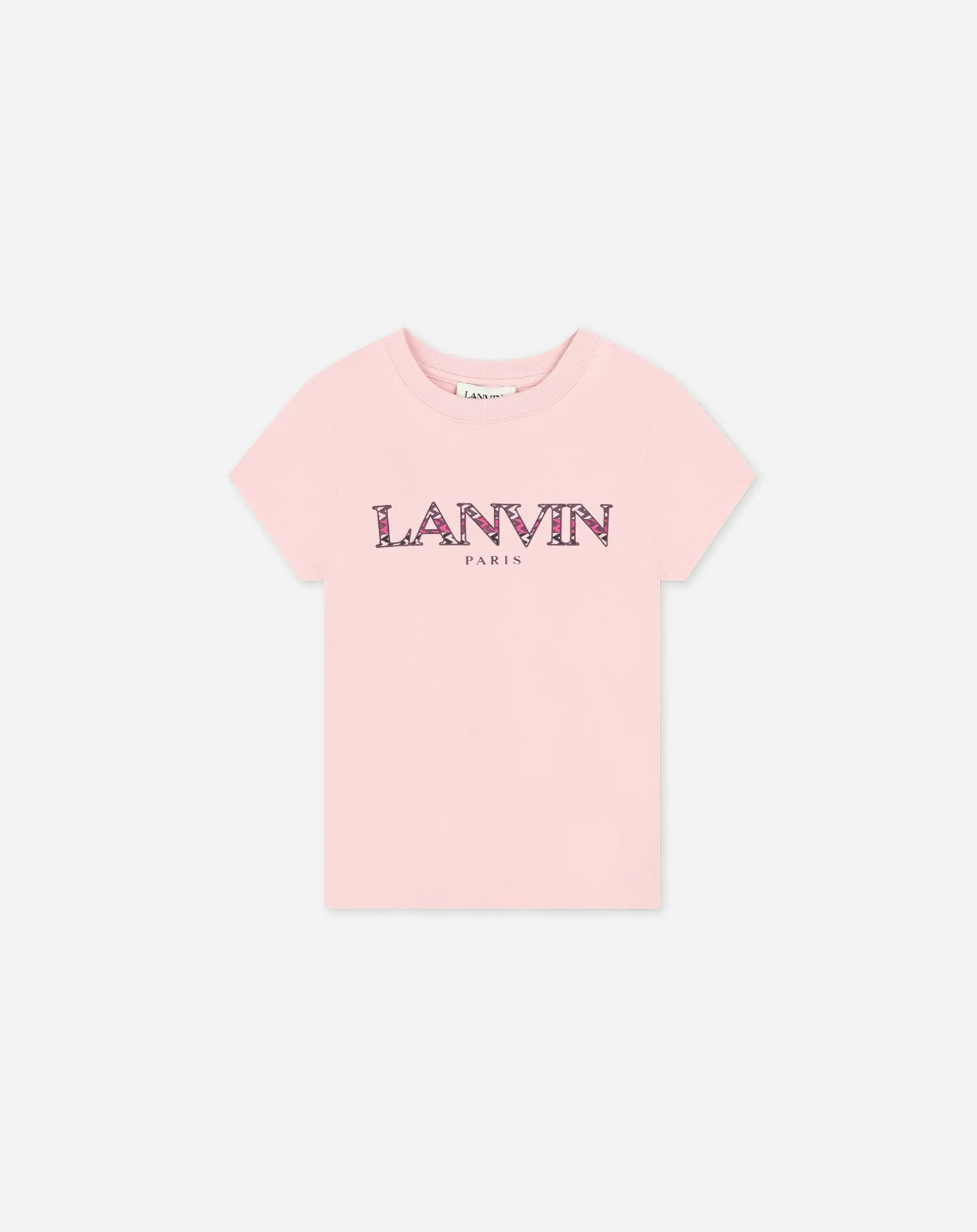 Lanvin T-shirt with logo illustration Pink Flash Sale