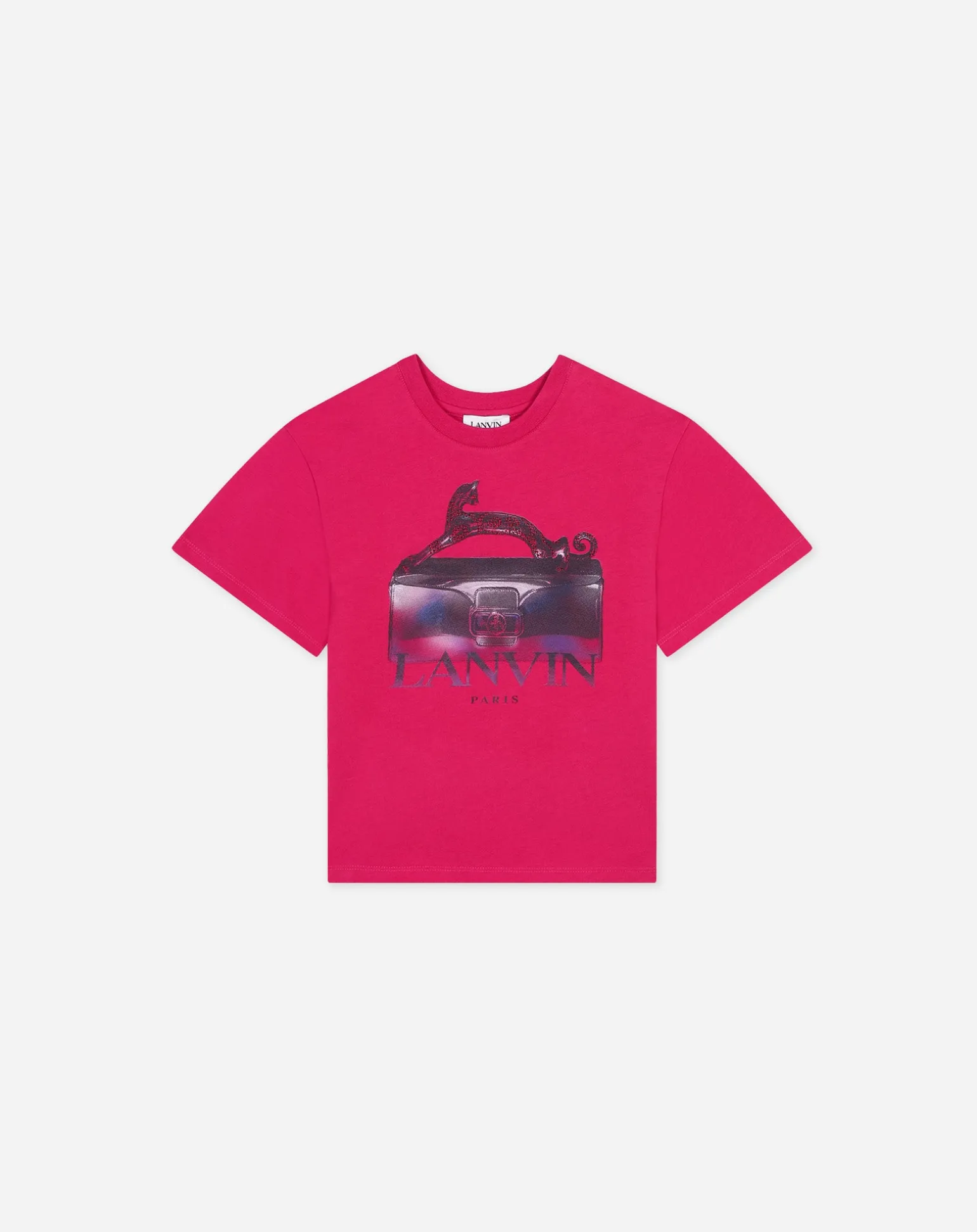 Lanvin T-shirt with print Fuchsia Cheap