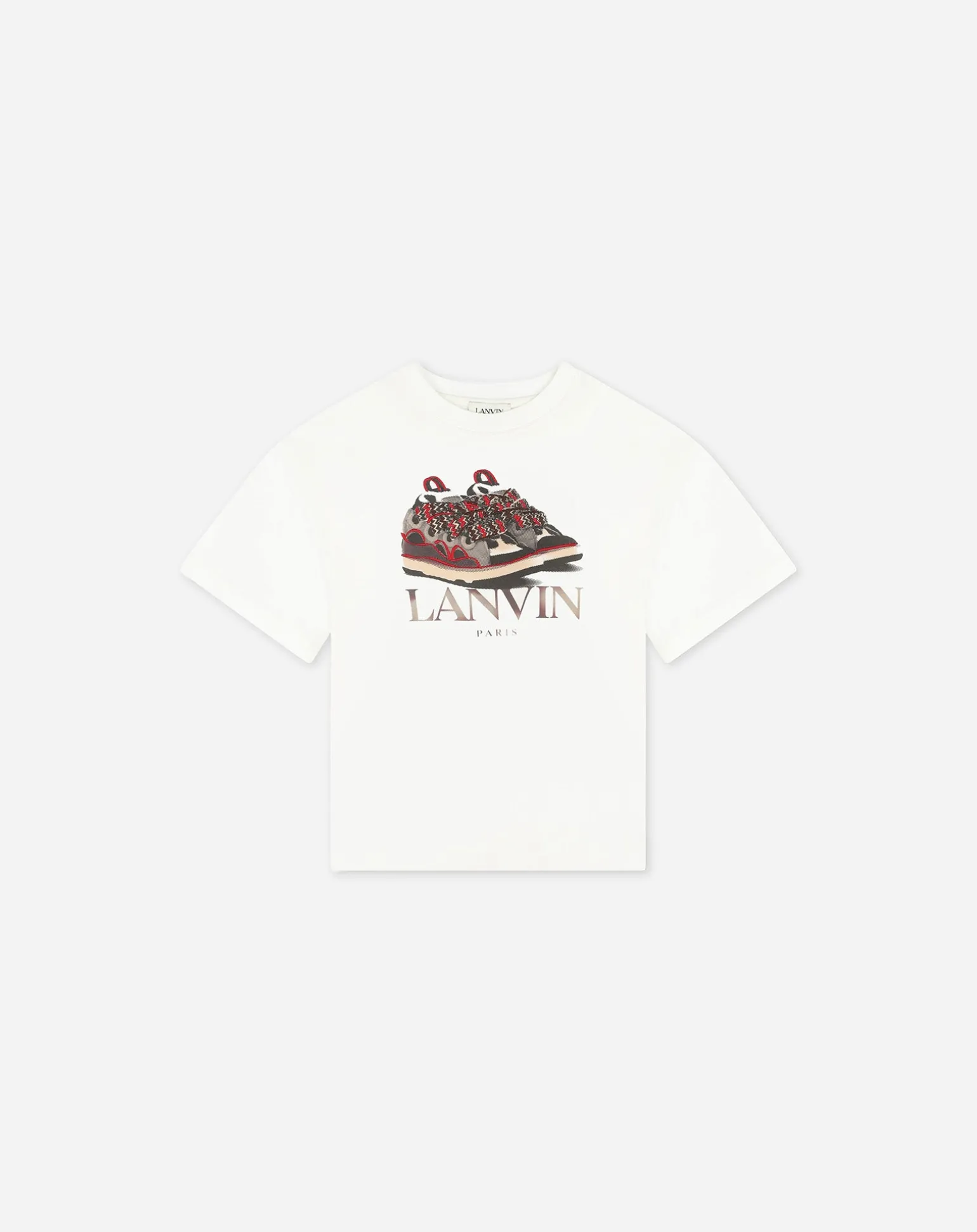 Lanvin T-shirt with trainer print Opticwhite Fashion