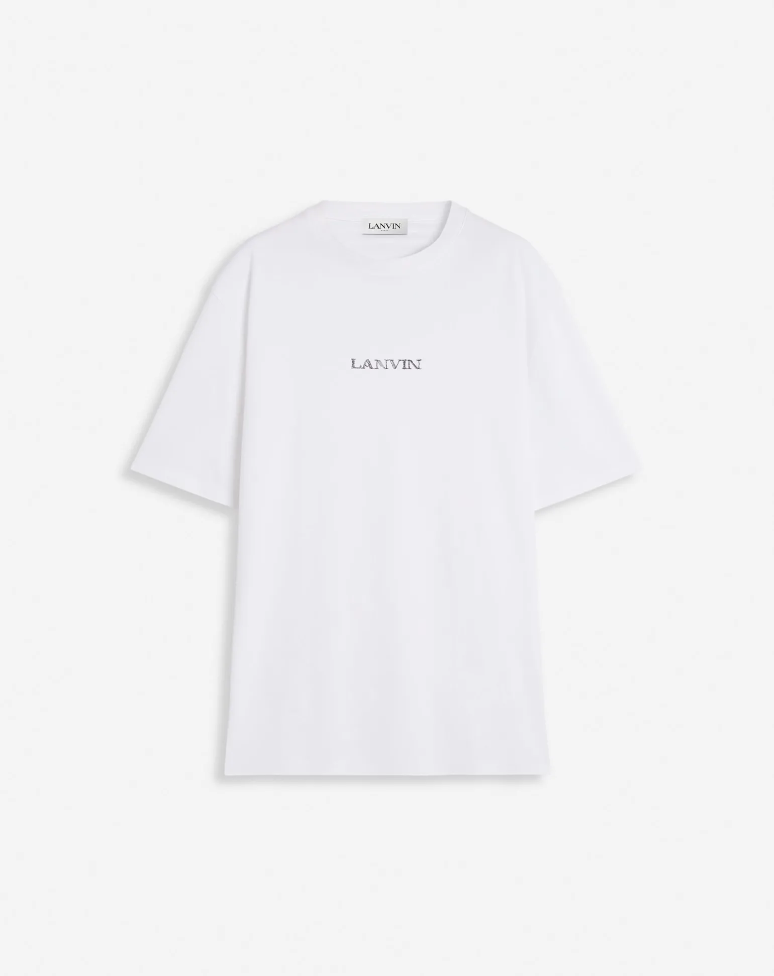 Lanvin Unisex logo t-shirt Opticwhite Fashion