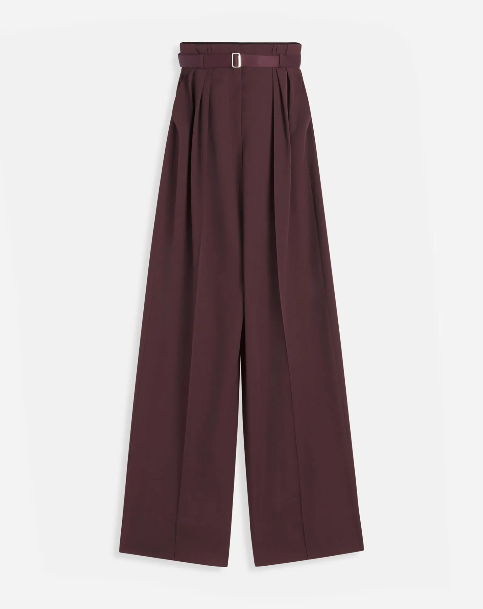 Lanvin Wide-leg pants Burgundy Online